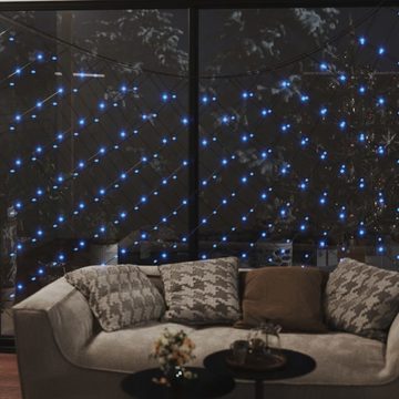 vidaXL Lichterkette Weihnachts-Lichternetz Blau 4x4 m 544 LEDs Indoor Outdoor