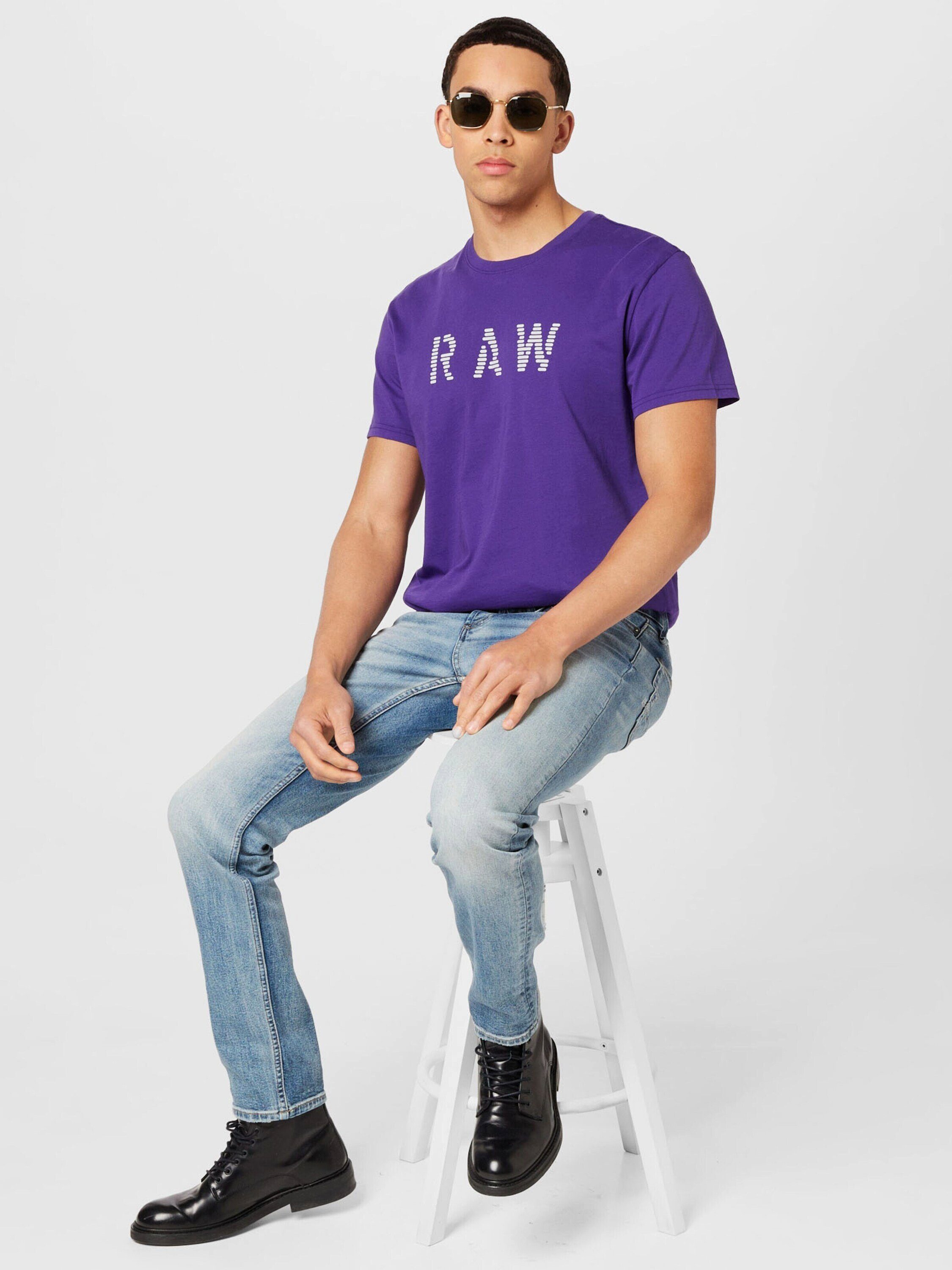 T-Shirt G-Star RAW lila (1-tlg)