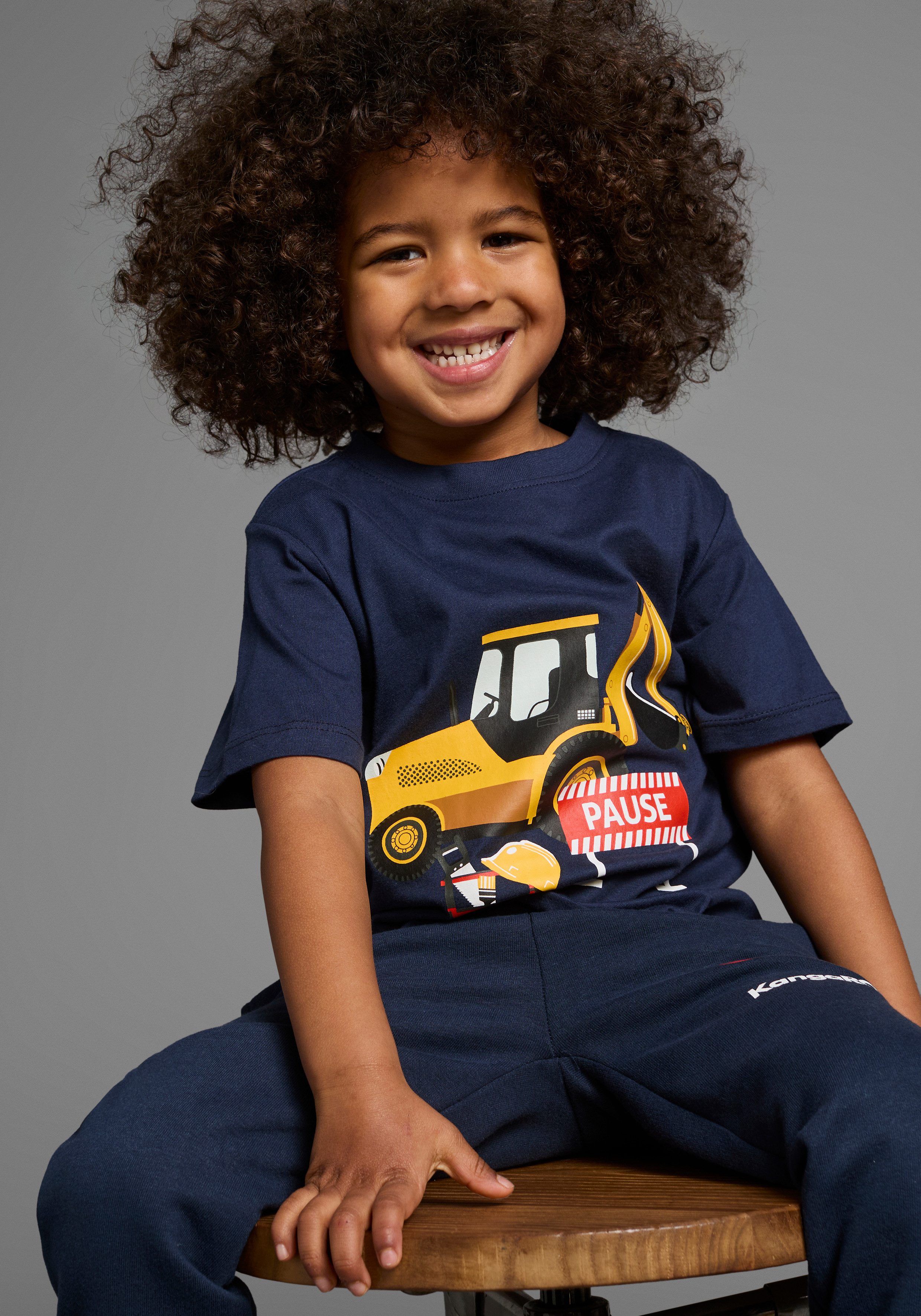 KIDSWORLD T-Shirt BEST JOB EVER! (Packung, 2) kurzärmelig, bedruckt, Rundhalsausschnitt, aus Baumwolle