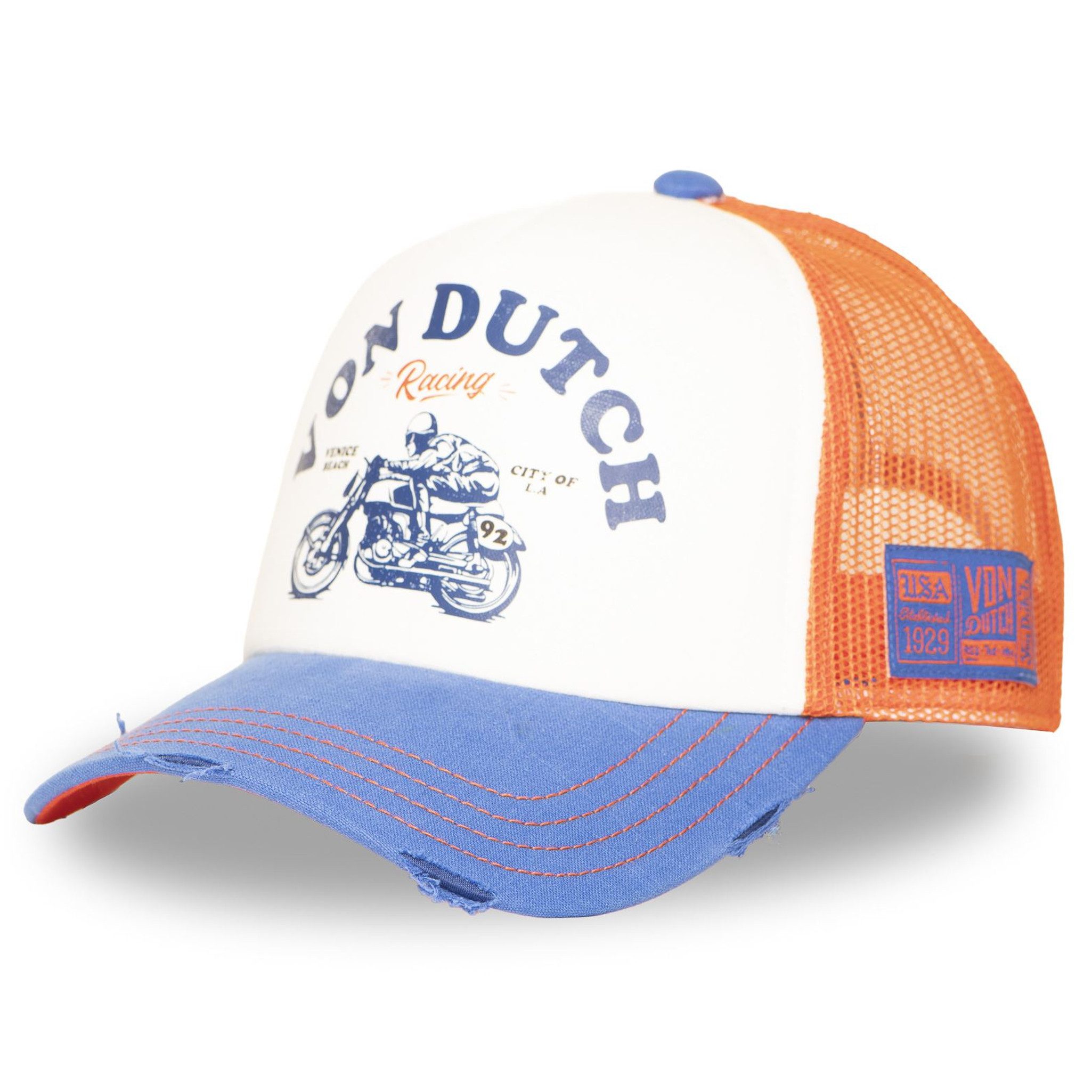 Von Dutch Trucker Cap Von Dutch Originals Trucker Cap - CREW DEVIL HARD BEAST RACING (Basecap, Basecap, Meshcap, Trucker Kappe) Used-Look