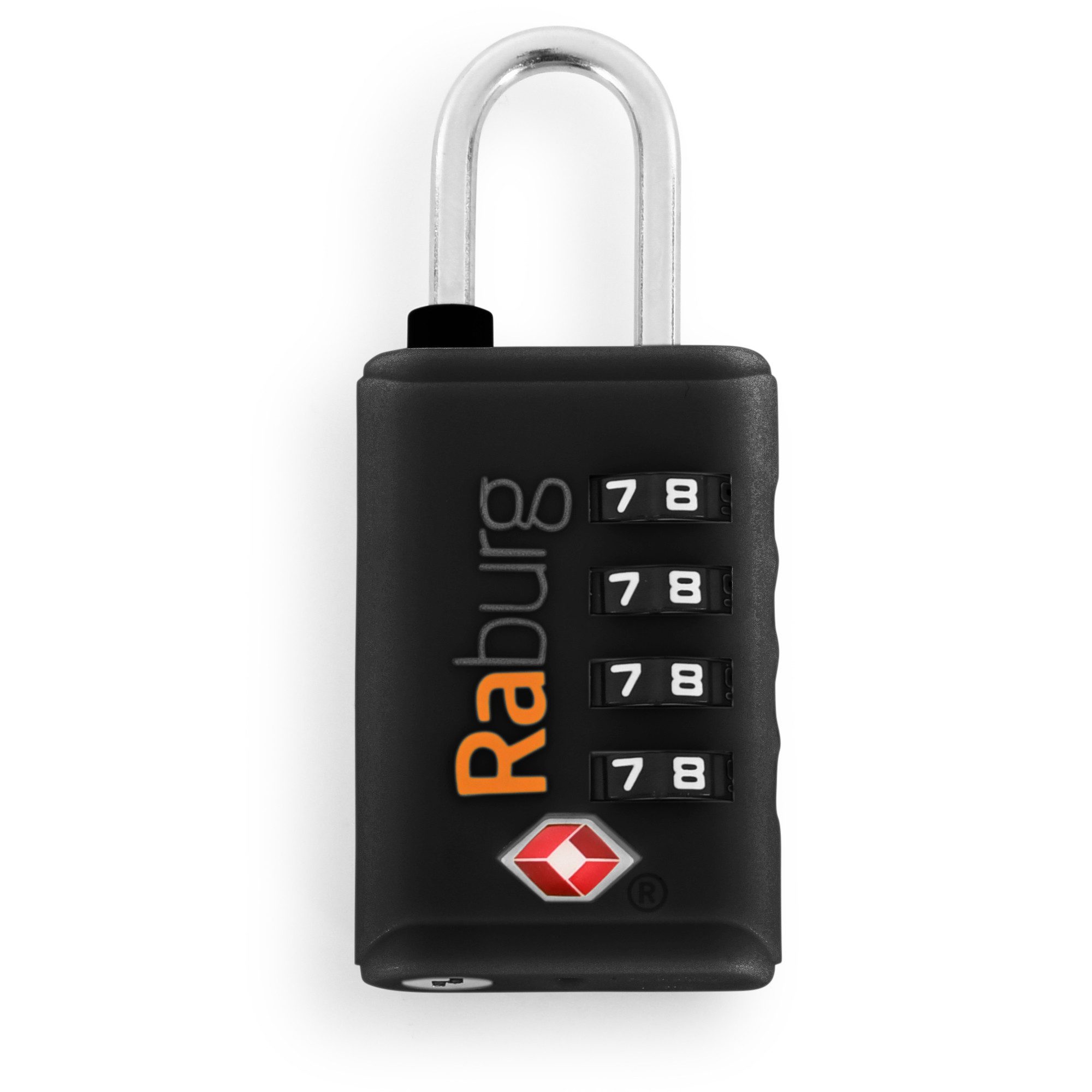 Raburg Vorhängeschloss TSA-Gepäckschloss, Zahlenschloss, (1er, 2er, 3er, 4er-Set, 1-tlg., Schwarz, Grün, Blau), ideal für: Flugreise, Kreuzfahrt, Reisegepäck, Taschen, Koffer, Rucksäcke