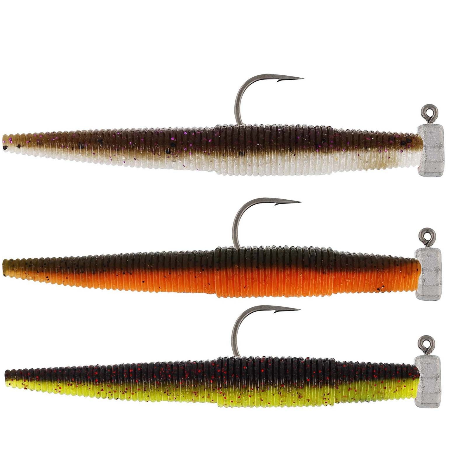 Westin Fishing Kunstköder, Westin Ned Worm R 'N R 7cm #2 2,5g Dark Water Mix 3Pcs Gummiwurm