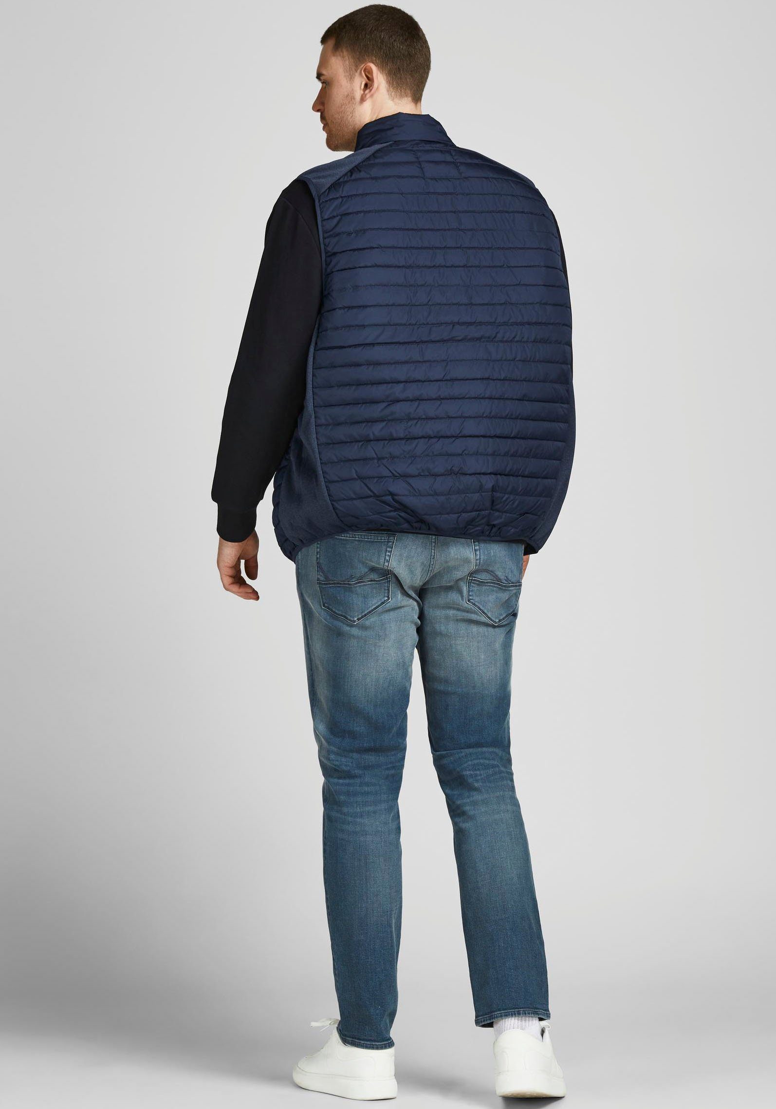 Jack & Jones PlusSize Steppweste MULTI mit Stehkragen und normaler Form uni günstig online kaufen