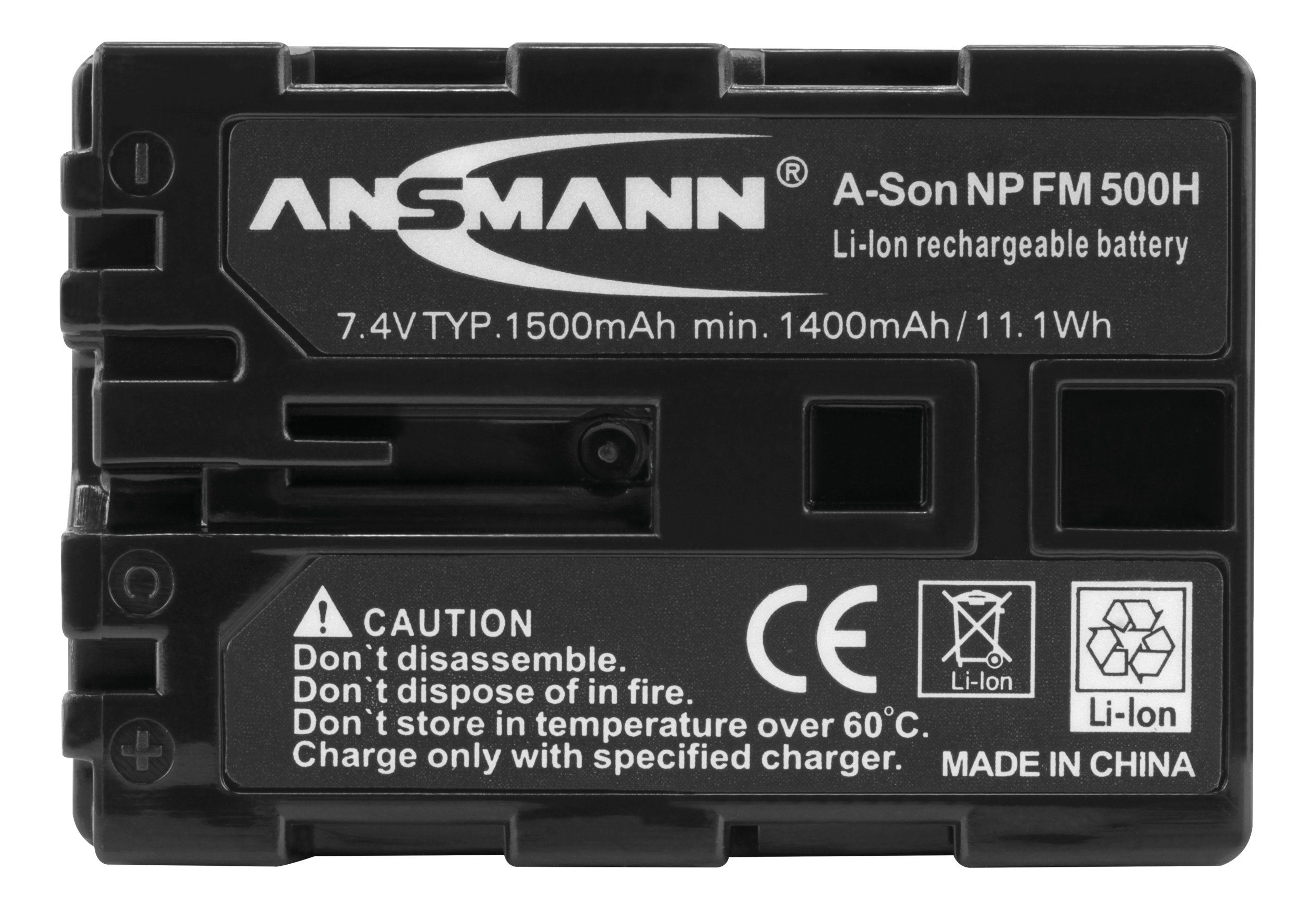 mAh 1600 Kamera A-Son ANSMANN® 500 Kamera-Akku NP Ersatz für (7.4 Alpha FM SLT… V) Akkupack 5044503 H Sony