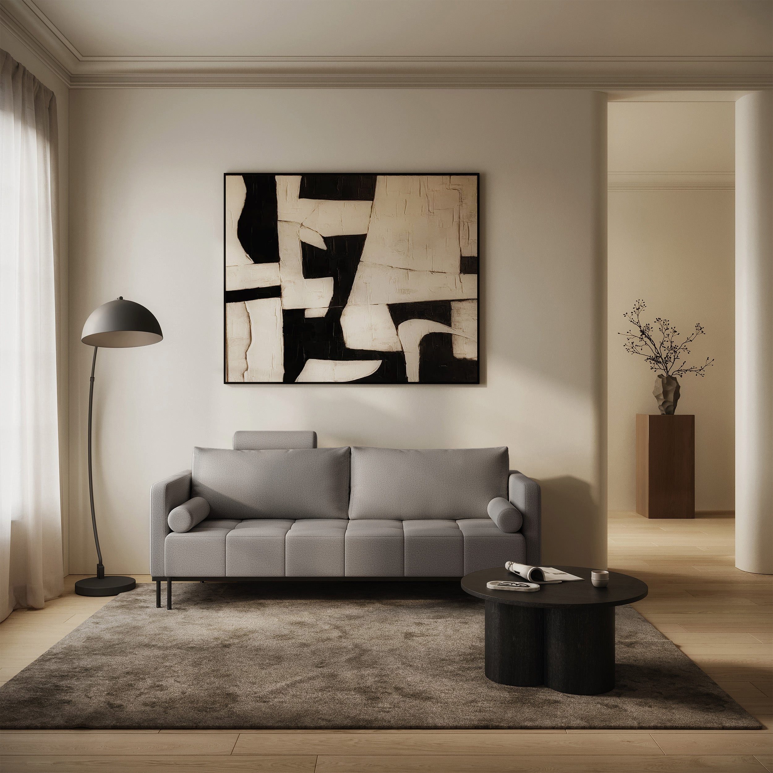 Selsey Schlafsofa, 3-Sitzer Sofa pflegeleichter Strickstoff