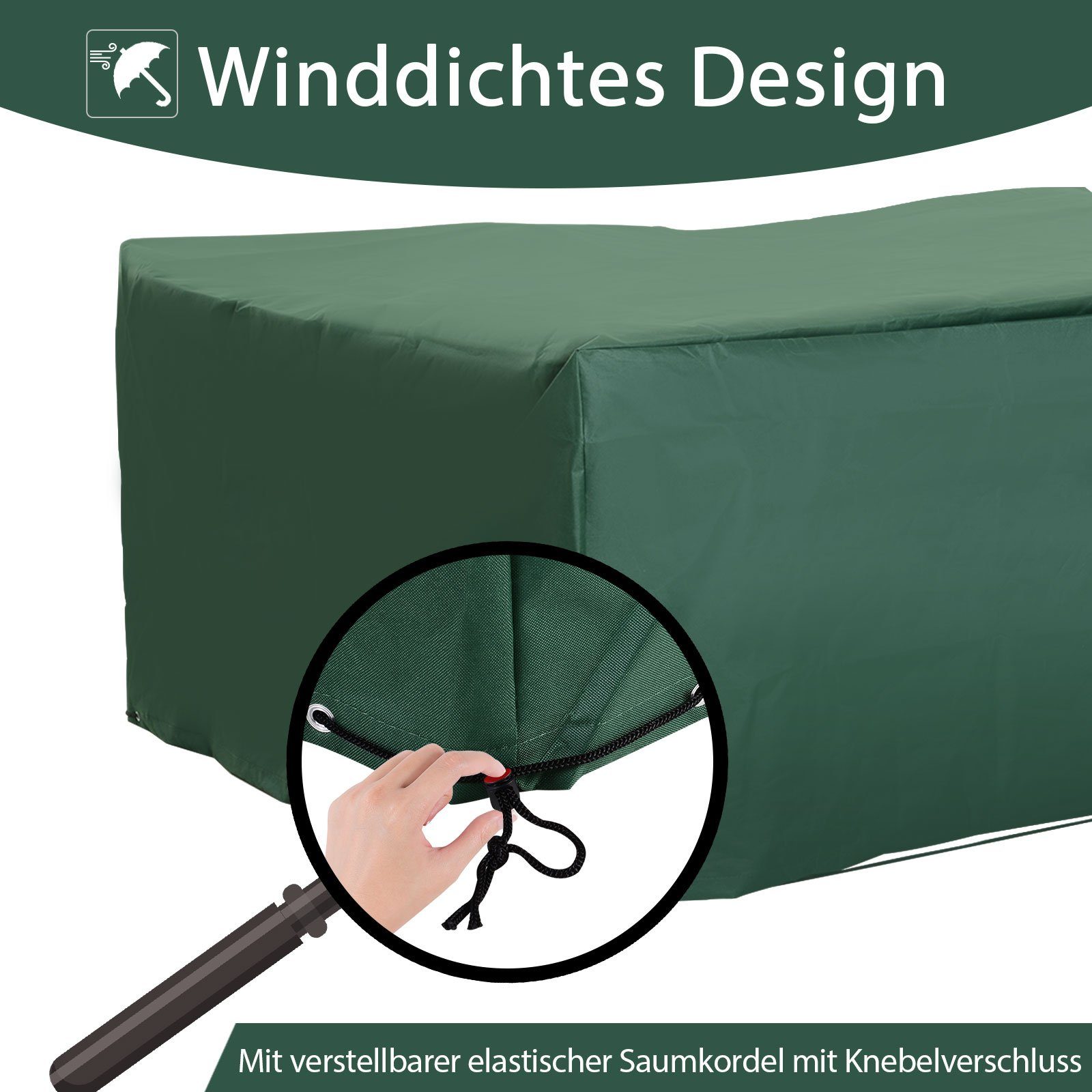 für Abdeckhaube Outsunny Gartenmöbel-Schutzhülle Gartenmöbel