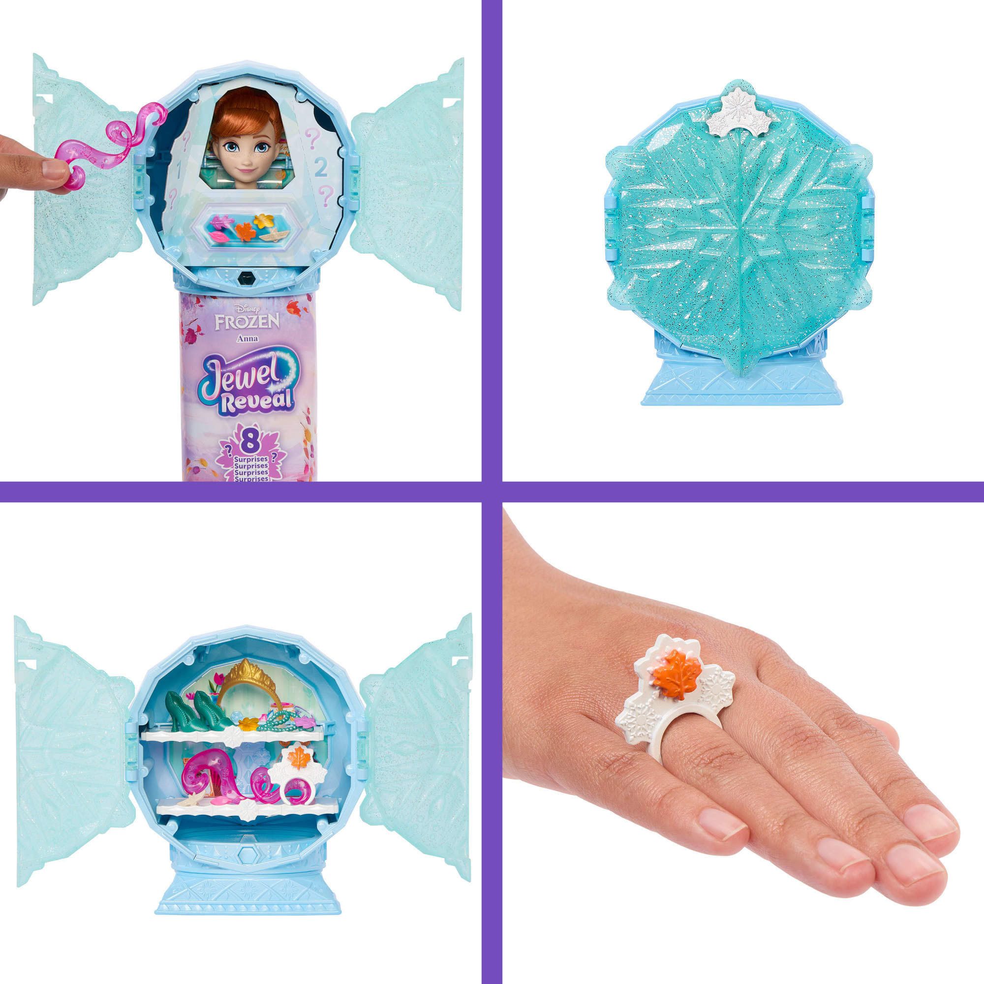 Mattel® Anziehpuppe Disney Die Eiskönigin, Juwel Reveal Anna – Bild 3 von 4