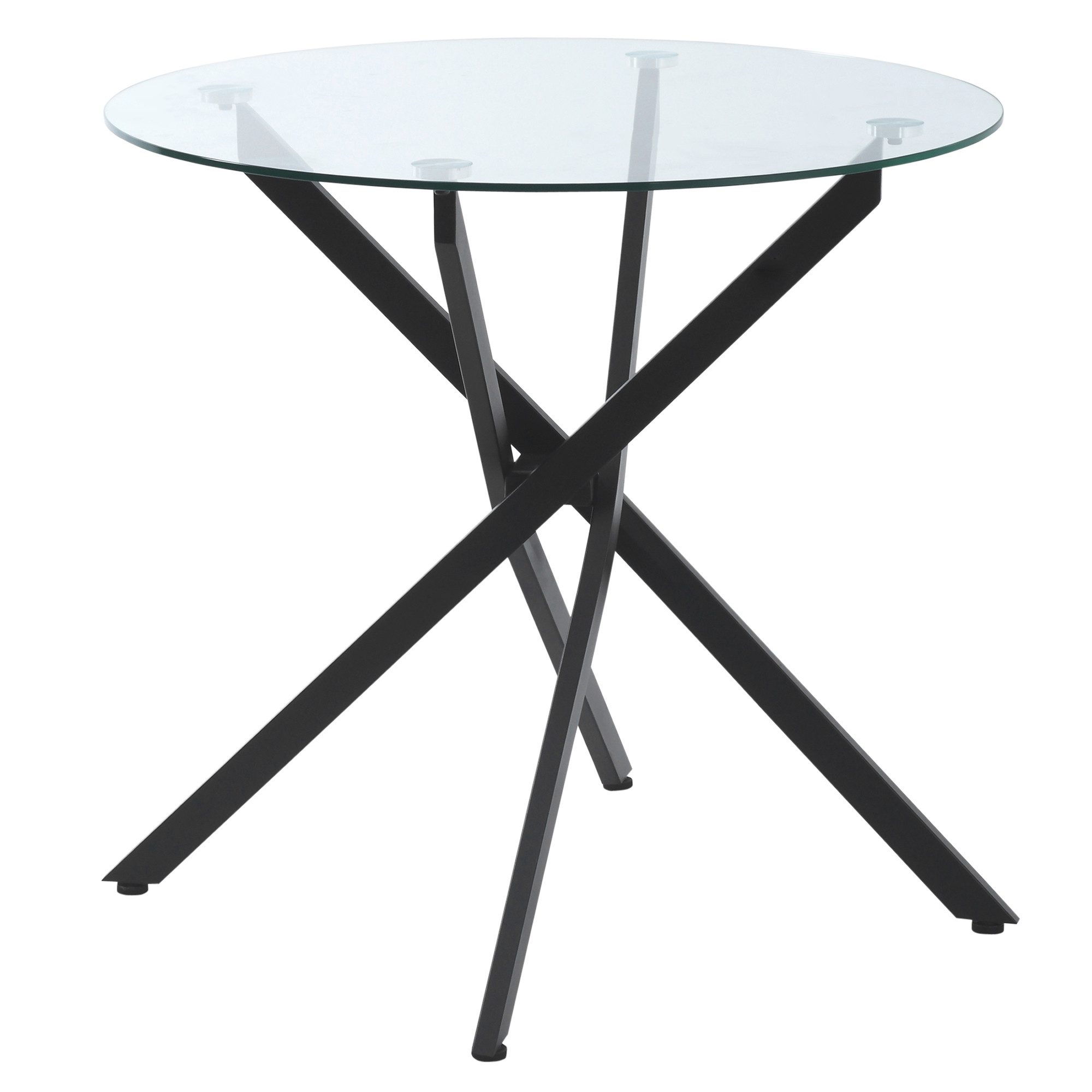 furnicato Esstisch Moderner Glas-Esstisch, 80 cm günstig online kaufen