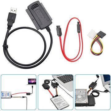 Retoo USB zu SATA Adapter Kabel HDD Docking Station IDE SATA Festplatten Computer-Adapter IDE, SATA zu IDE, SATA, Hohe kompatibilität, Plug & Play, Speed bis 480 Mb/s