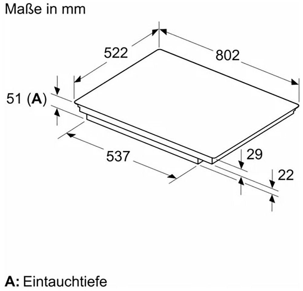 BOSCH Induktions-Kochfeld Serie 6 PVS831HC1E, Große 28-cm-Zone für jede Pfanne & Bratsensor gegen Anbrennen – Bild 5 von 5