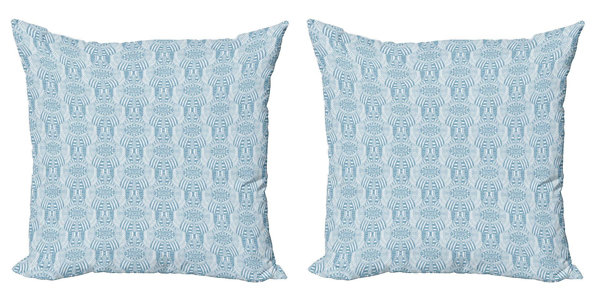 Modern (2 Ornament Digitaldruck, Weinlese-Ägypter Stück), Kissenbezüge Accent Abakuhaus Doppelseitiger