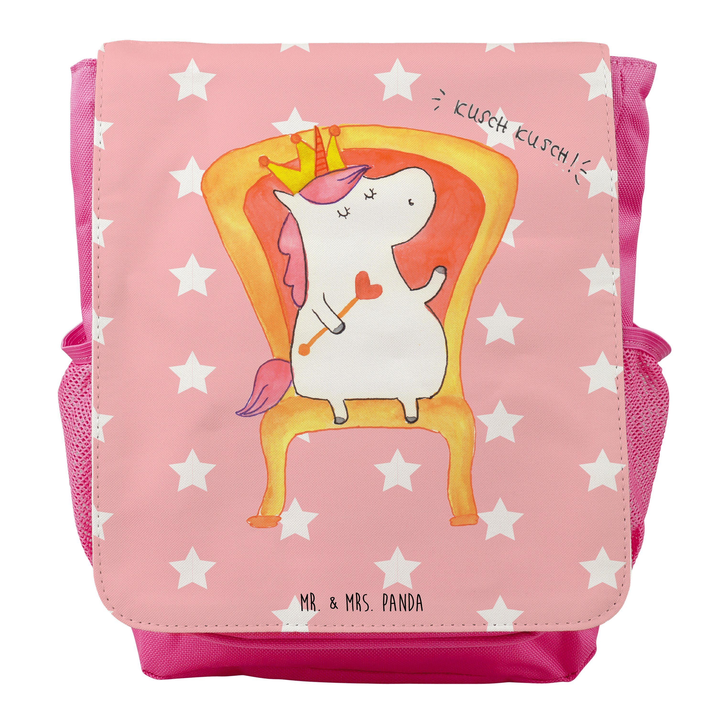 Mr. & Mrs. Panda Kinderrucksack Mädchen Einhorn Prinzessin - Rot Pastell - Geschenk, Einhorn Deko, Ei