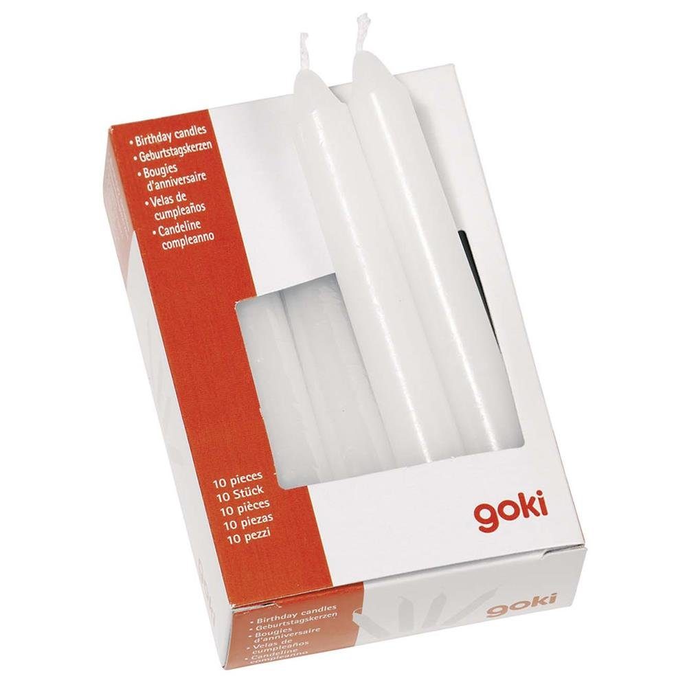goki Geburtstagskerze (Set), 10 Stück, Weiß, günstig online kaufen