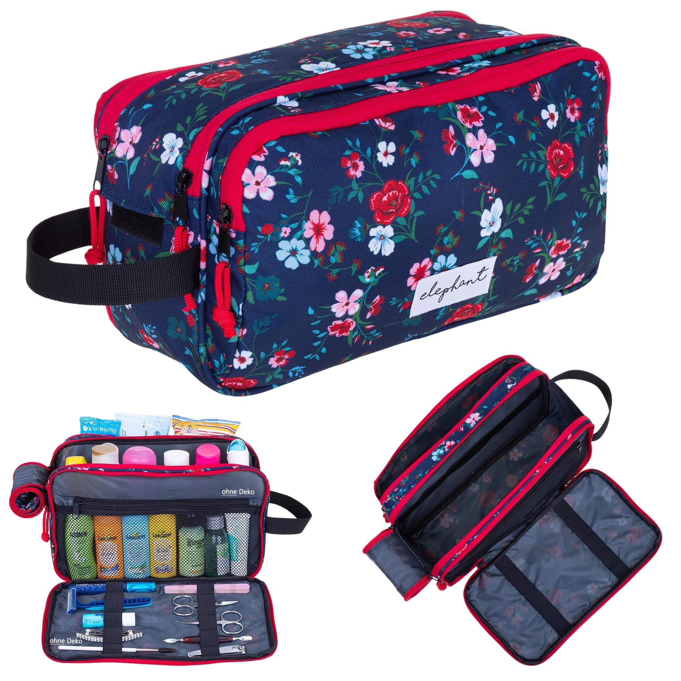 ELEPHANT Kulturbeutel Travel Flower Damen Washbag günstig online kaufen