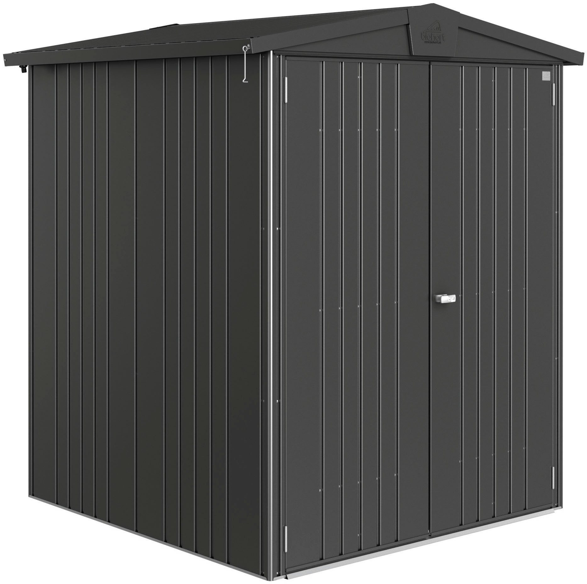 Biohort Gerätehaus Europa Gr. 2, verschiedene Farben, BxT: 172x156 cm, Qualitäts-Geräteschuppen aus Metall