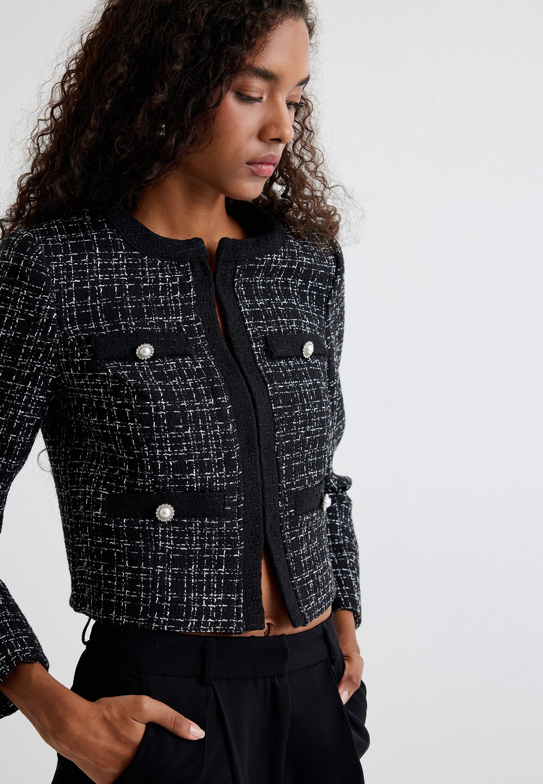 Jackenblazer Loose Tweed