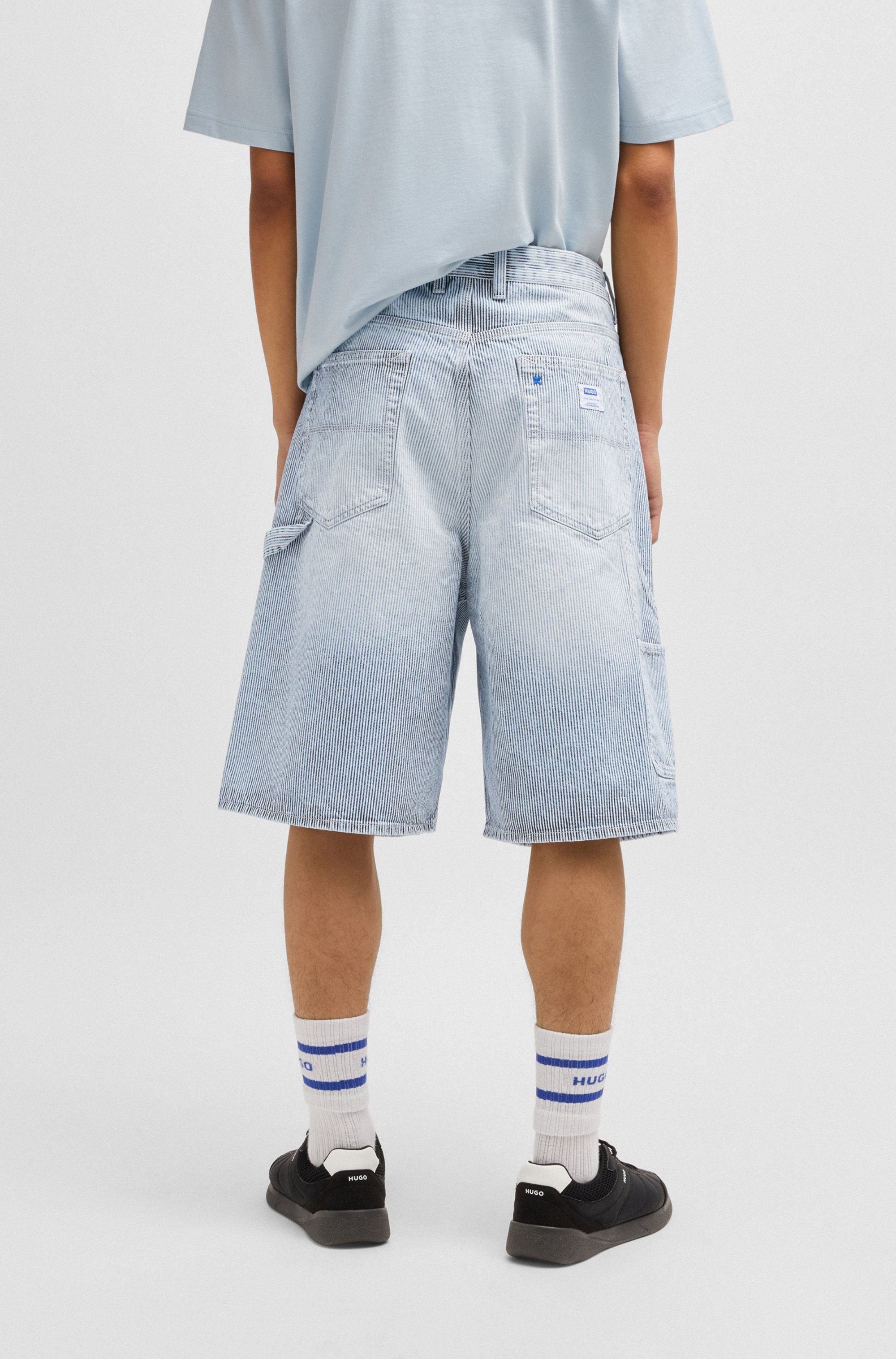 HUGO Blue Shorts Aman mit kontrastfarbenen günstig online kaufen
