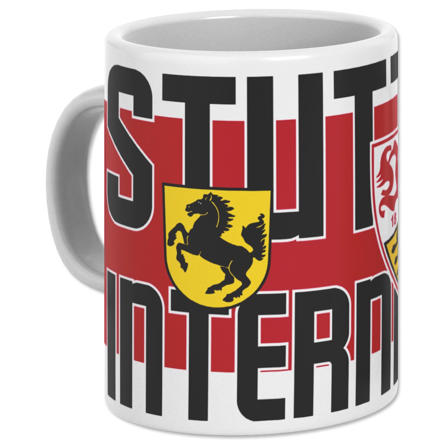 VfB Stuttgart Tasse VfB Stuttgart Tasse International aus Steingut 0,3 l, Stein
