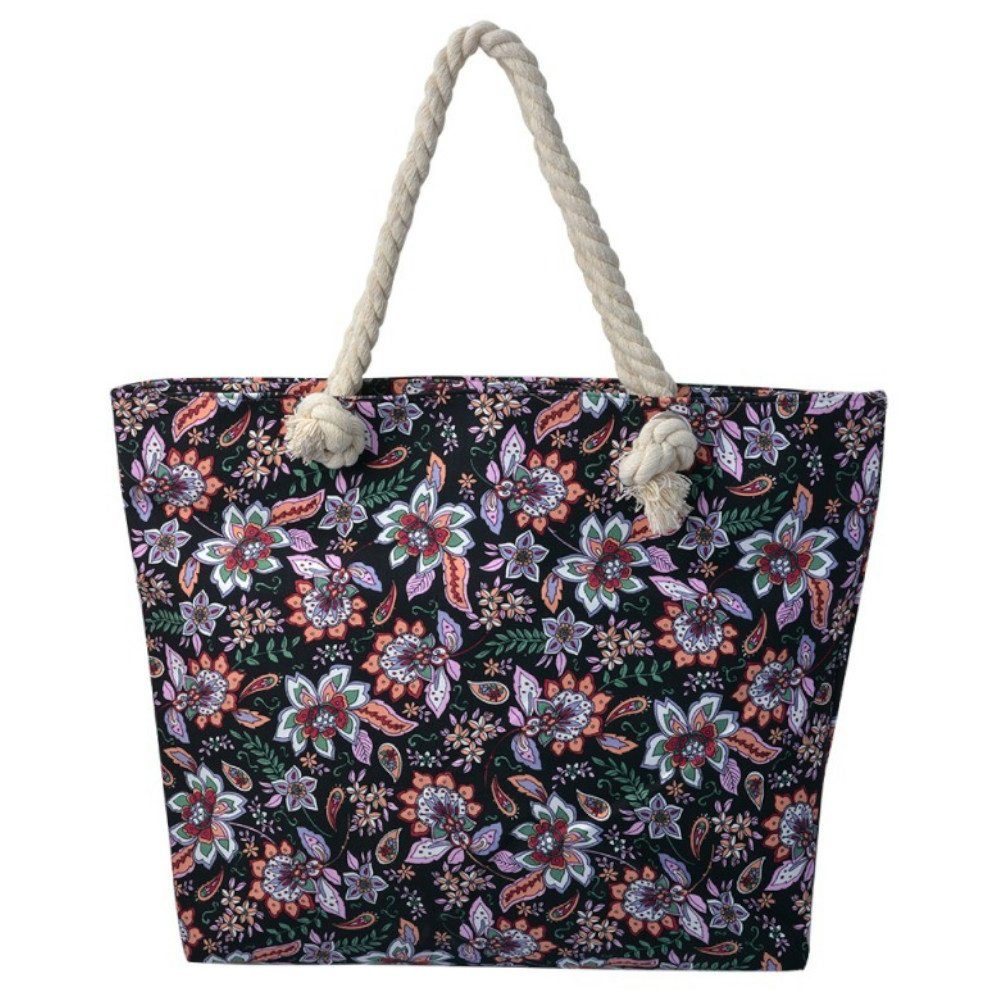 Clayre & Eef Standbag Strandtasche Schwarz Farben Juleeze versch. 43x9x33cm von handmade