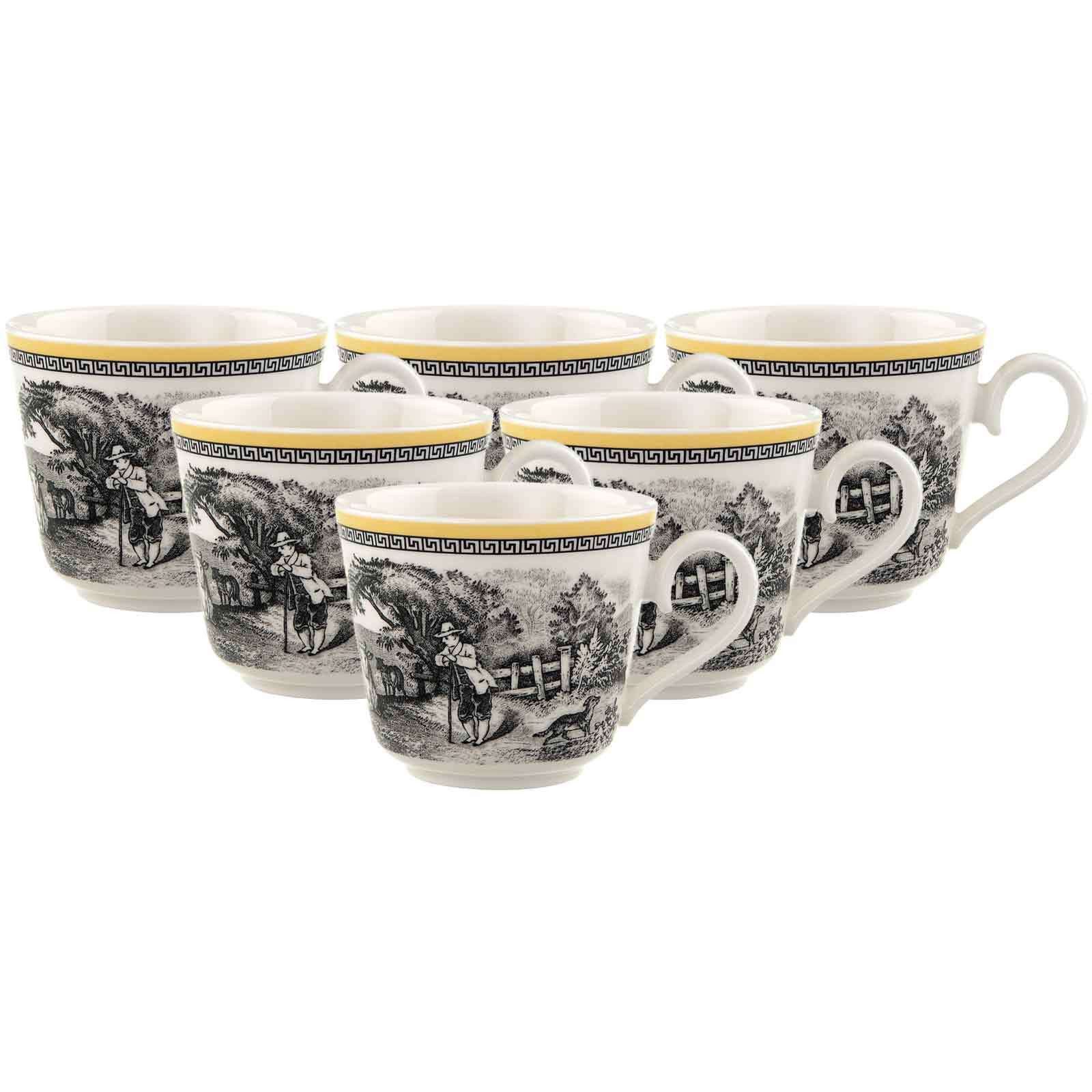 Villeroy & Boch Tasse Audun Ferme Kaffee- / Teetassen 150 ml 6er Set, 6-tlg., Porzellan