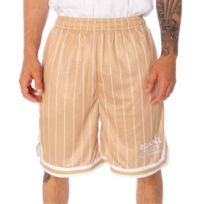 Karl Kani Shorts Karl Kani Retro Pinstripes Mesh Short Herren kurze Hose sand white (1 Stück, 1-tlg)