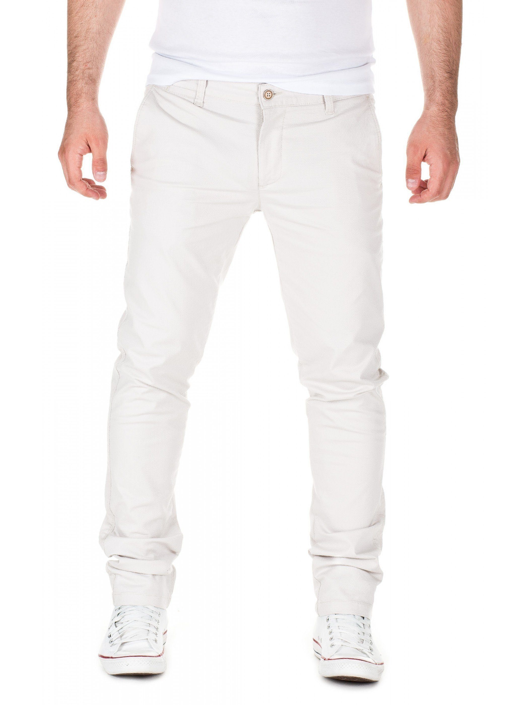 WOTEGA Chinohose Chino Pants Penta Weiß (beige (4002))