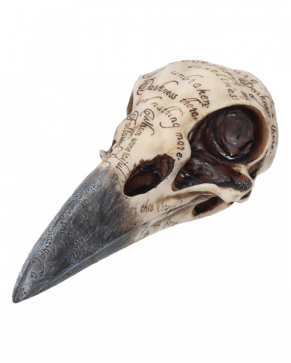Horror-Shop Dekofigur Edgar´s Raven Skull