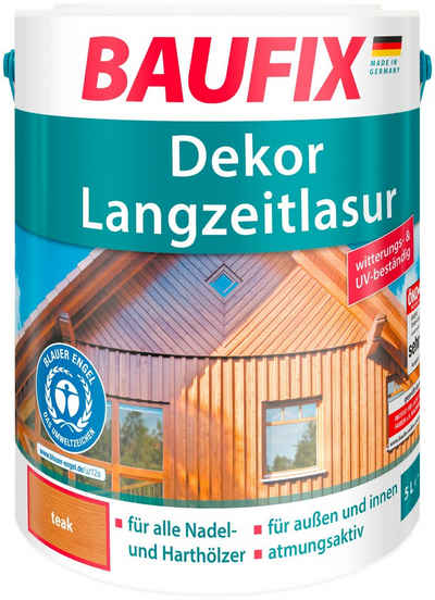 Baufix Holzschutzlasur »Dekor-Langzeitlasur«, 5 Liter, braun