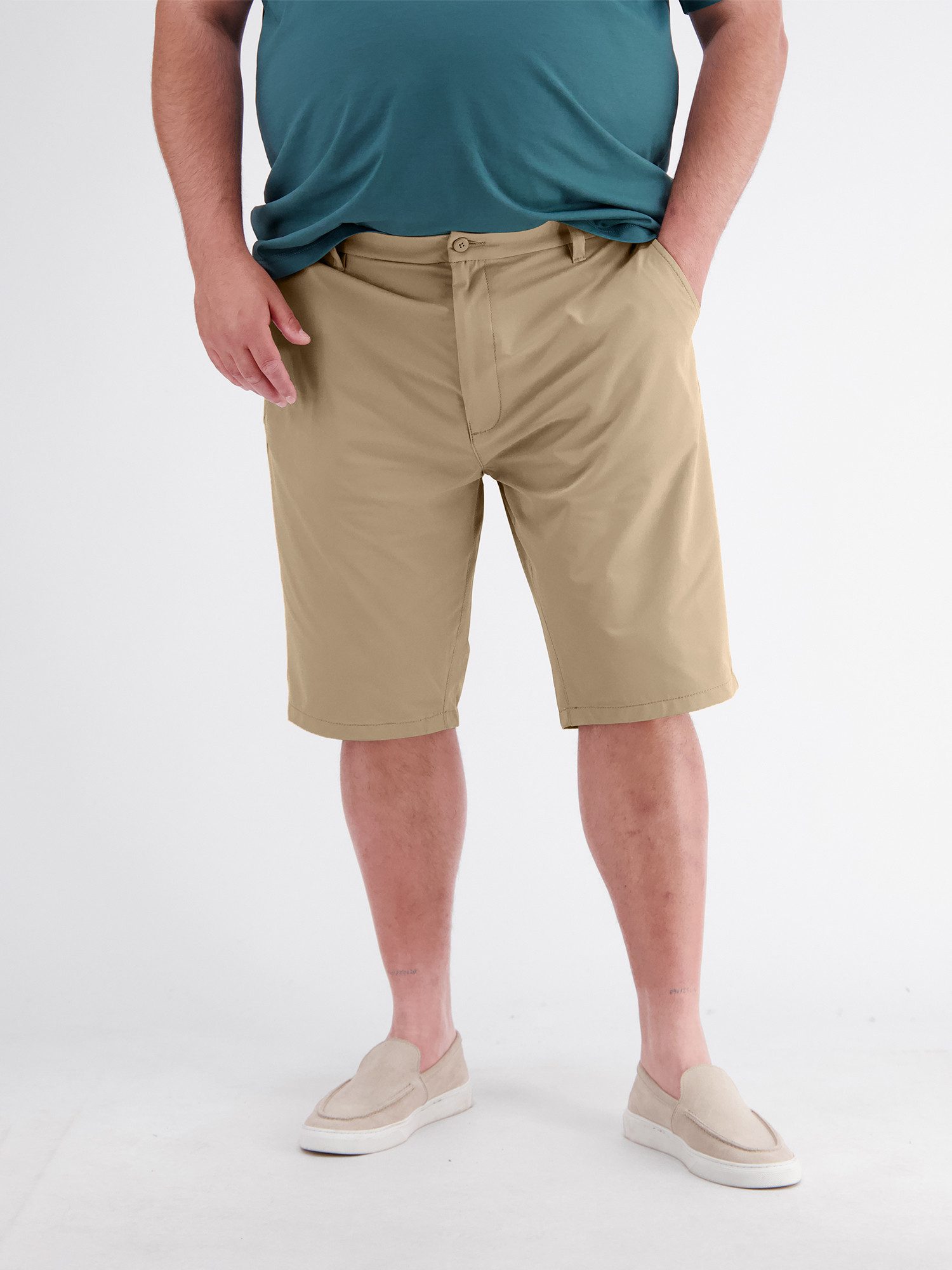 LERROS Chinoshorts Sportliche Chino-Shorts aus Nylon-Mix in großen Größen