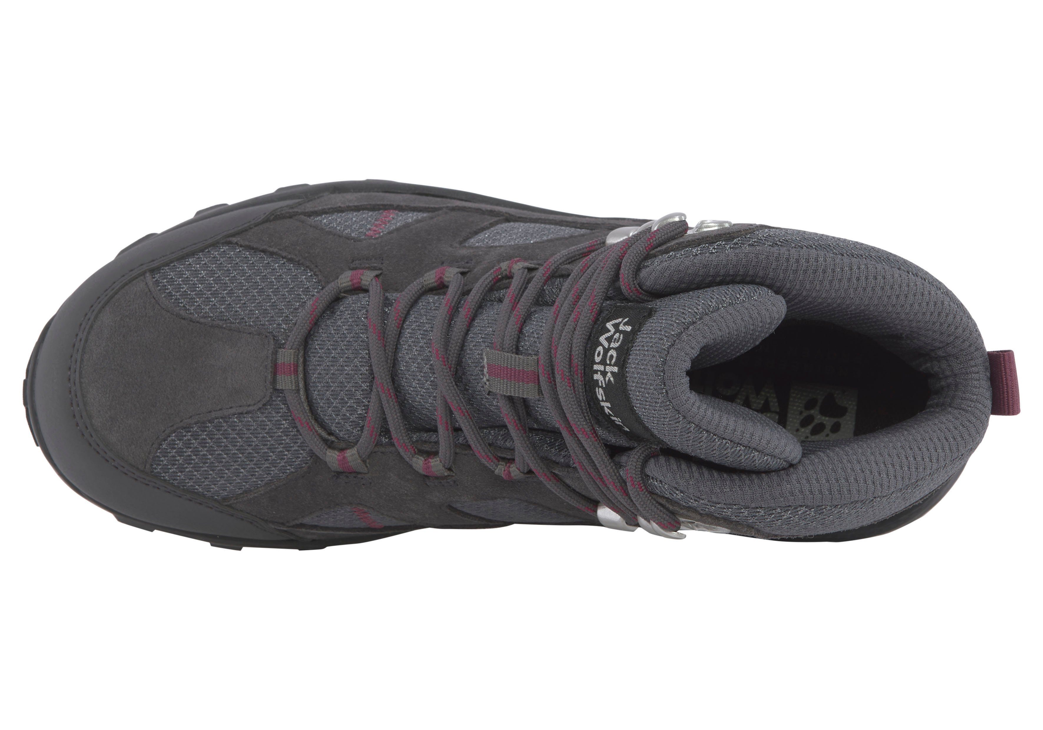 Jack Wolfskin TRAIL HIKER TEXAPORE MID W Wanderschuh wasserdicht, Trekkingschuh