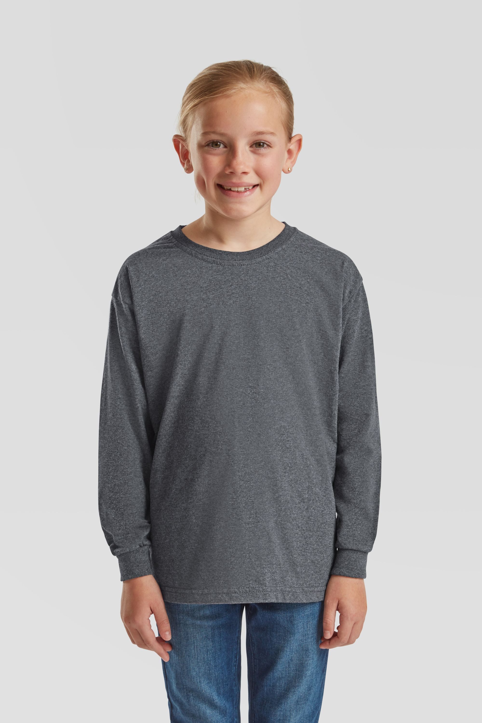Fruit of the Loom Longsleeve Kids Valueweight Long Sleeve T-Shirt – Bild 3 von 5