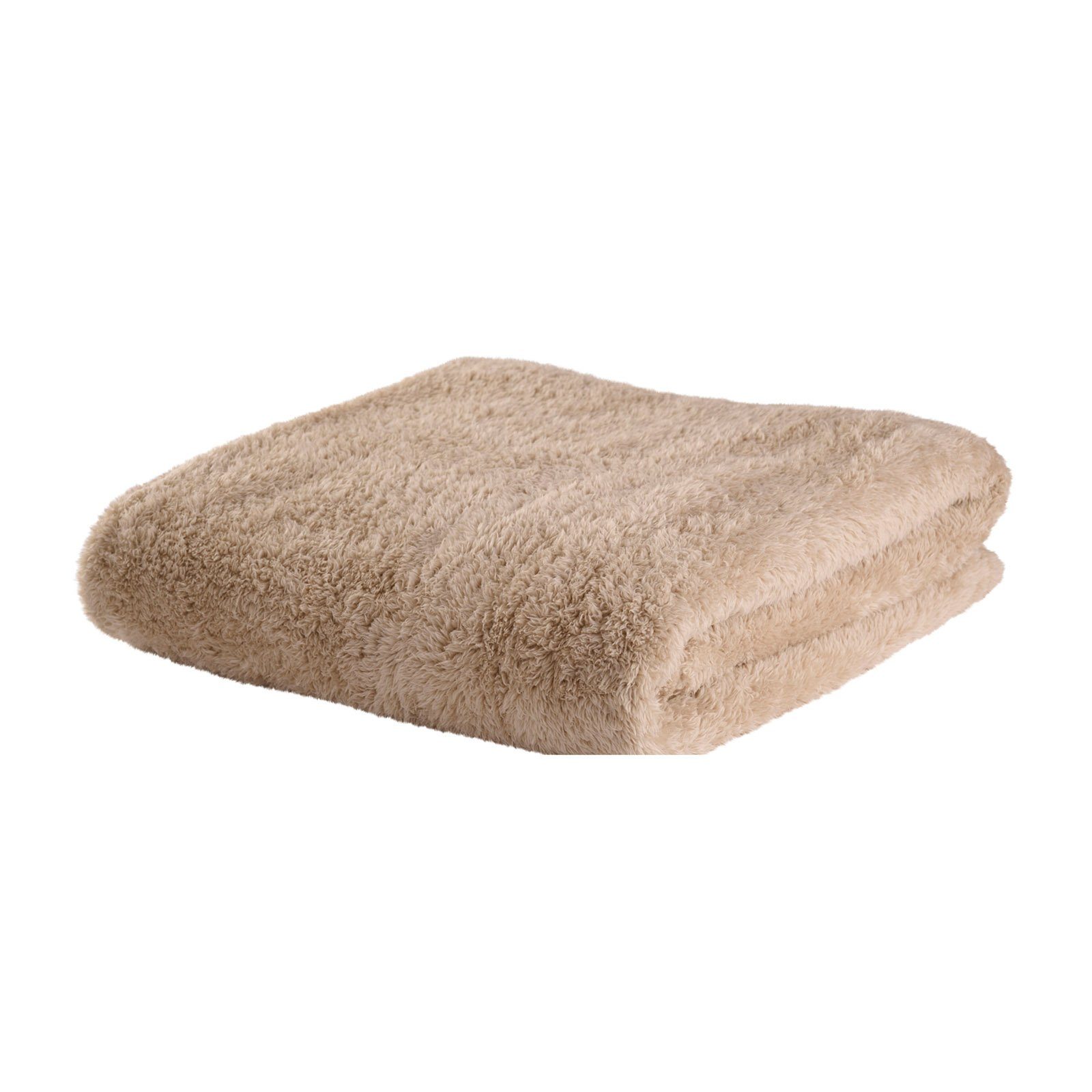 Tagesdecke Fleece Kuscheldecke Mikrofaserdecke Fleecedecke Wohndecke Decke, HAC24, aus Mikrofaser, 150x200 cm Beige