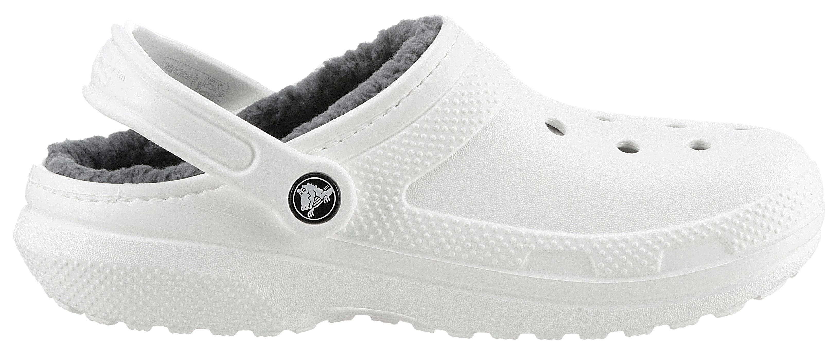 Crocs Classic Lined Clog Hausschuh Gartenclog, Schlappen, Clog, mit kuscheligem Fellimitat