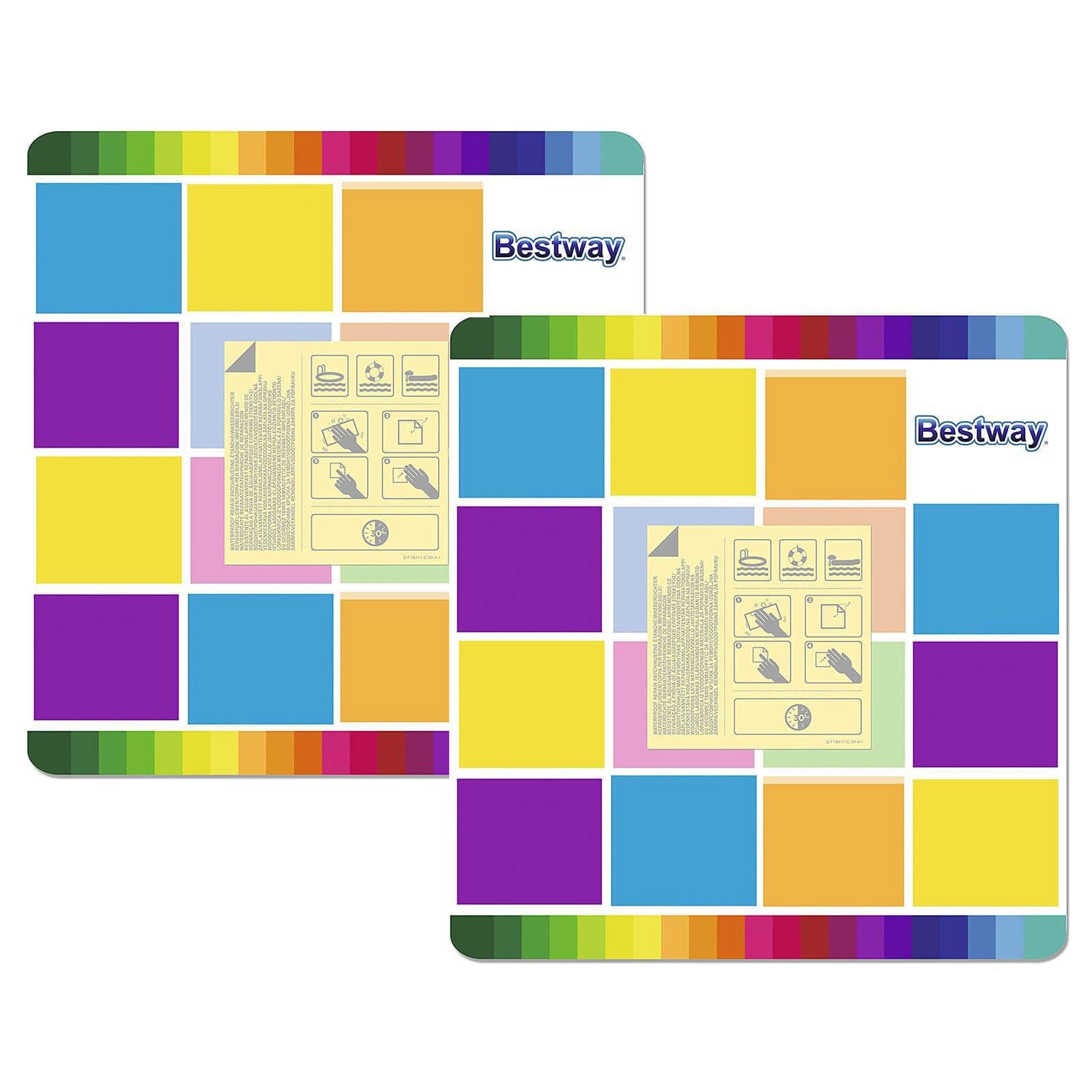 BESTWAY Детский басейн 20 Bestway wasserfeste selbstklebende Reparaturflicken, (20-tlg), zur Reparatur von Pools und Luftmatratzen