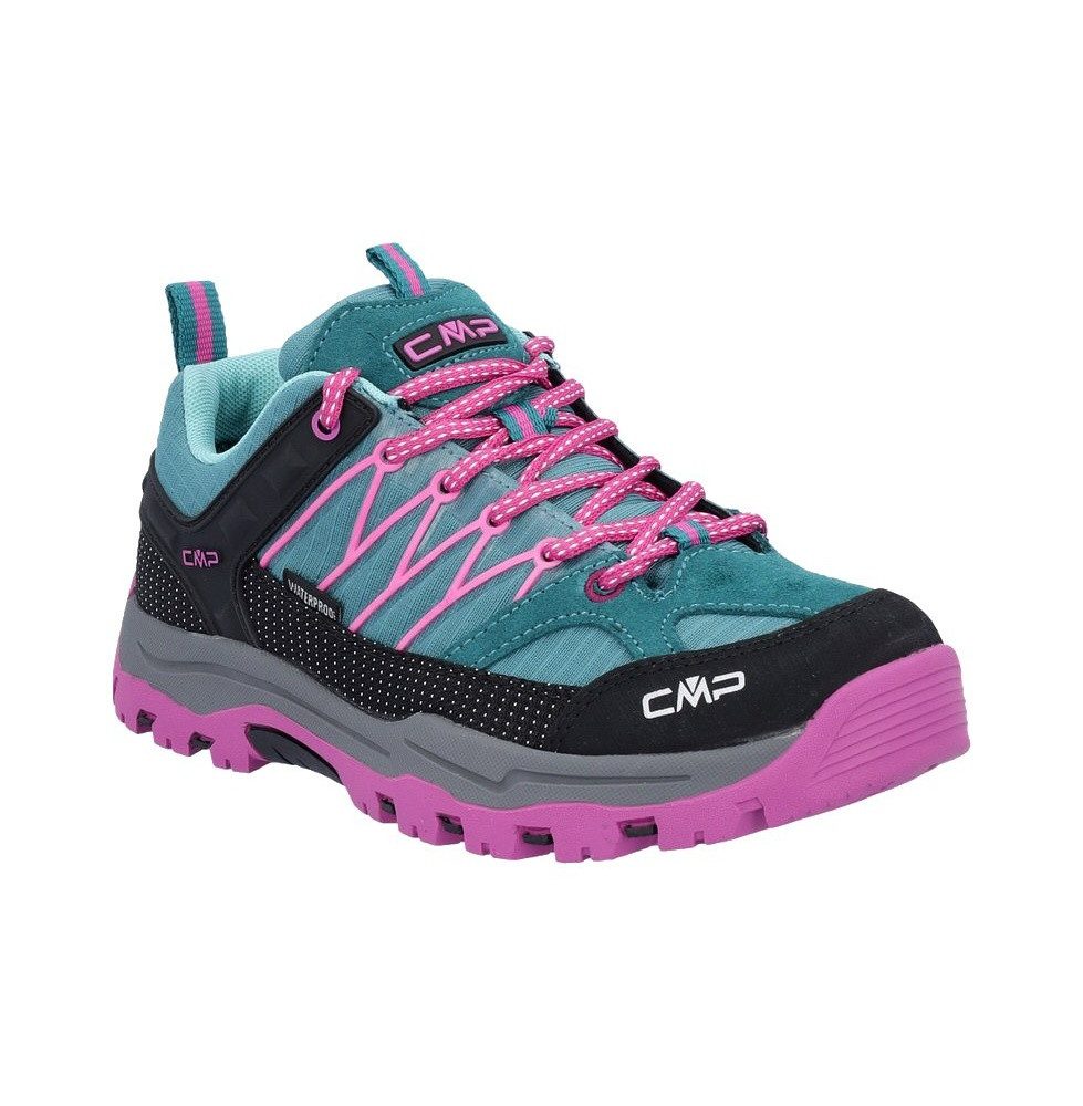 CMP Rigel Low WP (Trekking, wasserdicht) aquablau/pink Mädchen Wanderschuh
