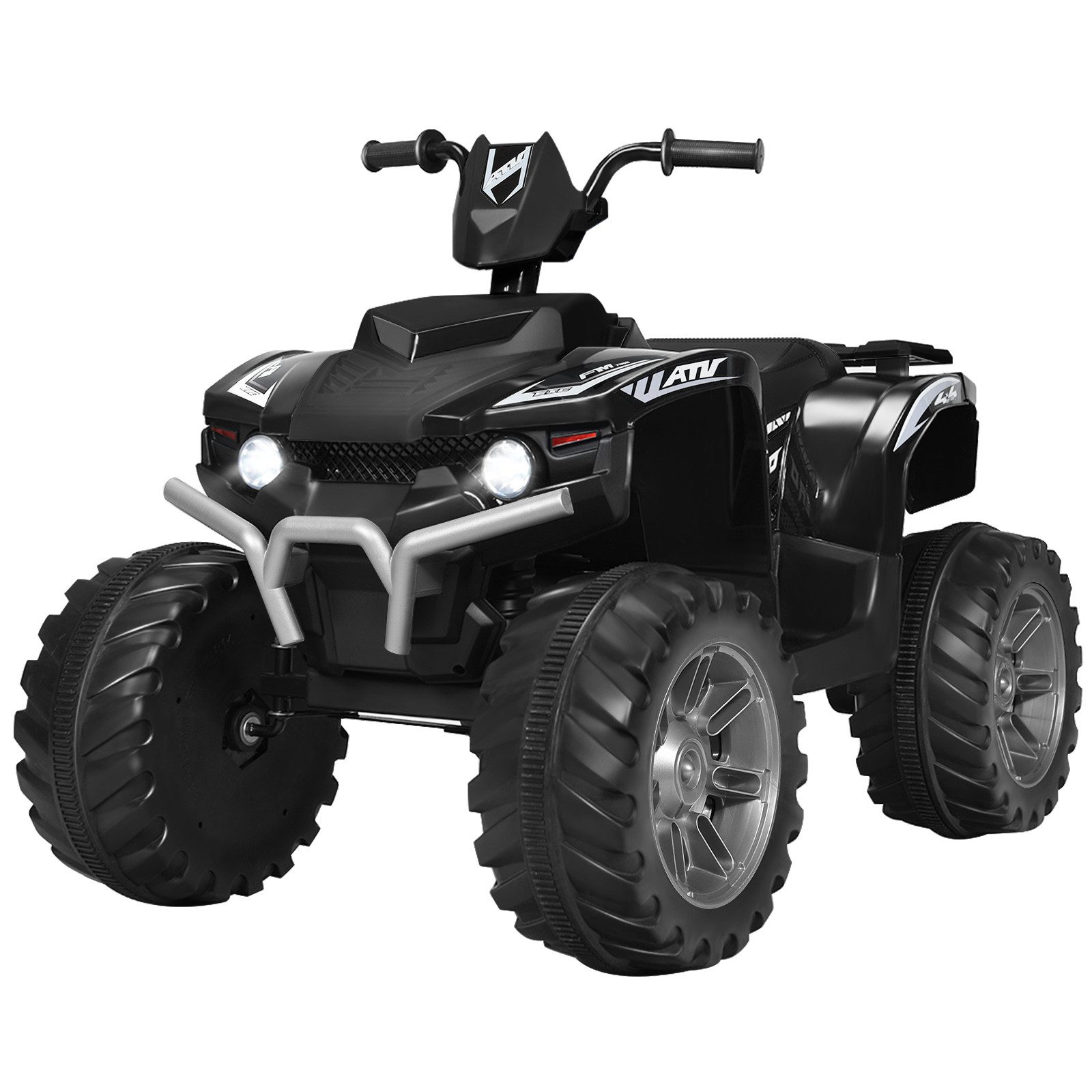 COSTWAY Elektro-Kinderquad, mit Musik, Geschichten & LED