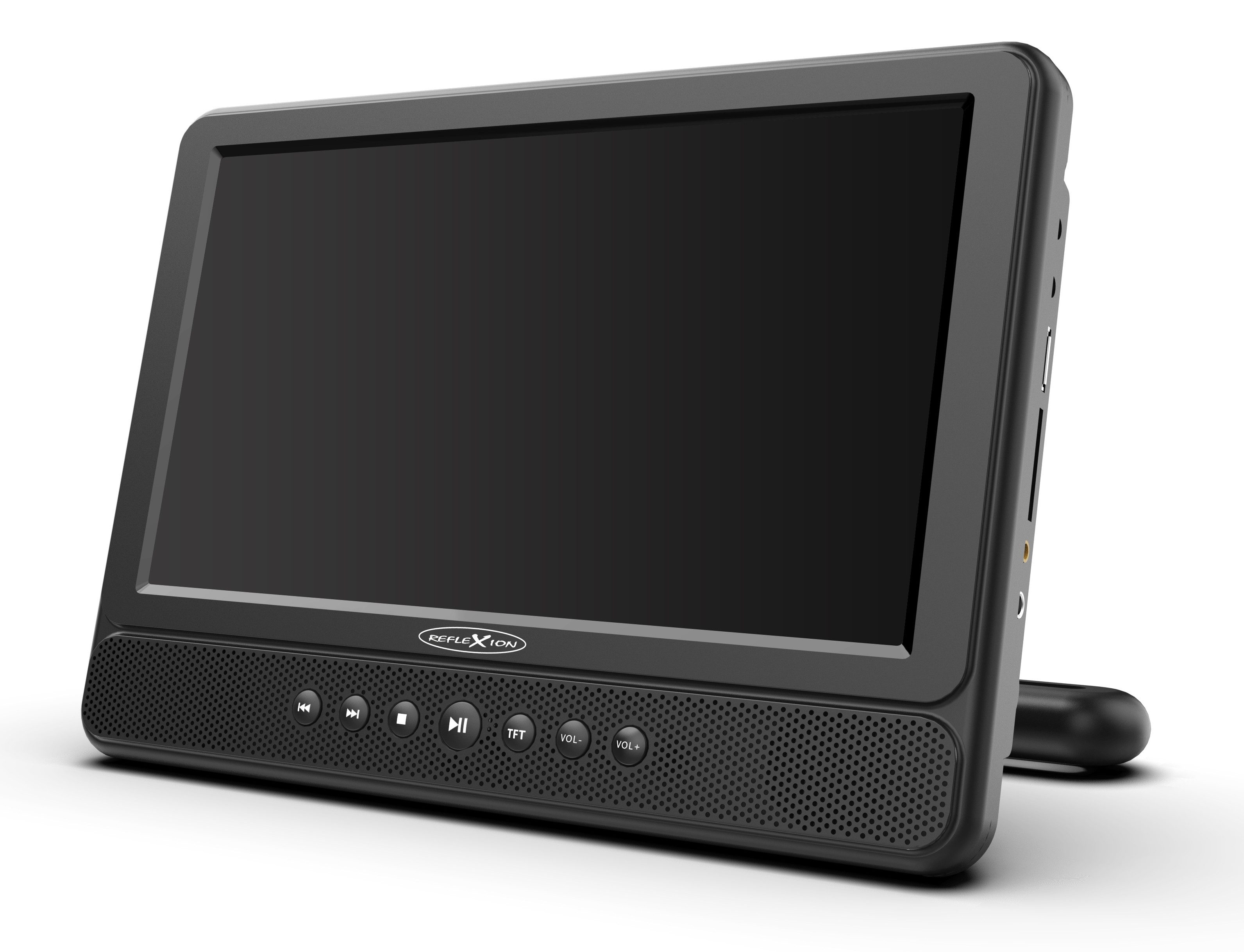 Reflexion DVD1052N Portabler DVD-Player (Akku, USB, 12V Auto-Adapter, 230V Netzteil, inkl. Kopfstützenhalterung) – Bild 5 von 5