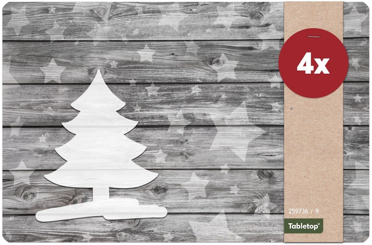 matches21 HOME & HOBBY Platzset Abwaschbare Tischsets 4er Set Weihnachten W günstig online kaufen