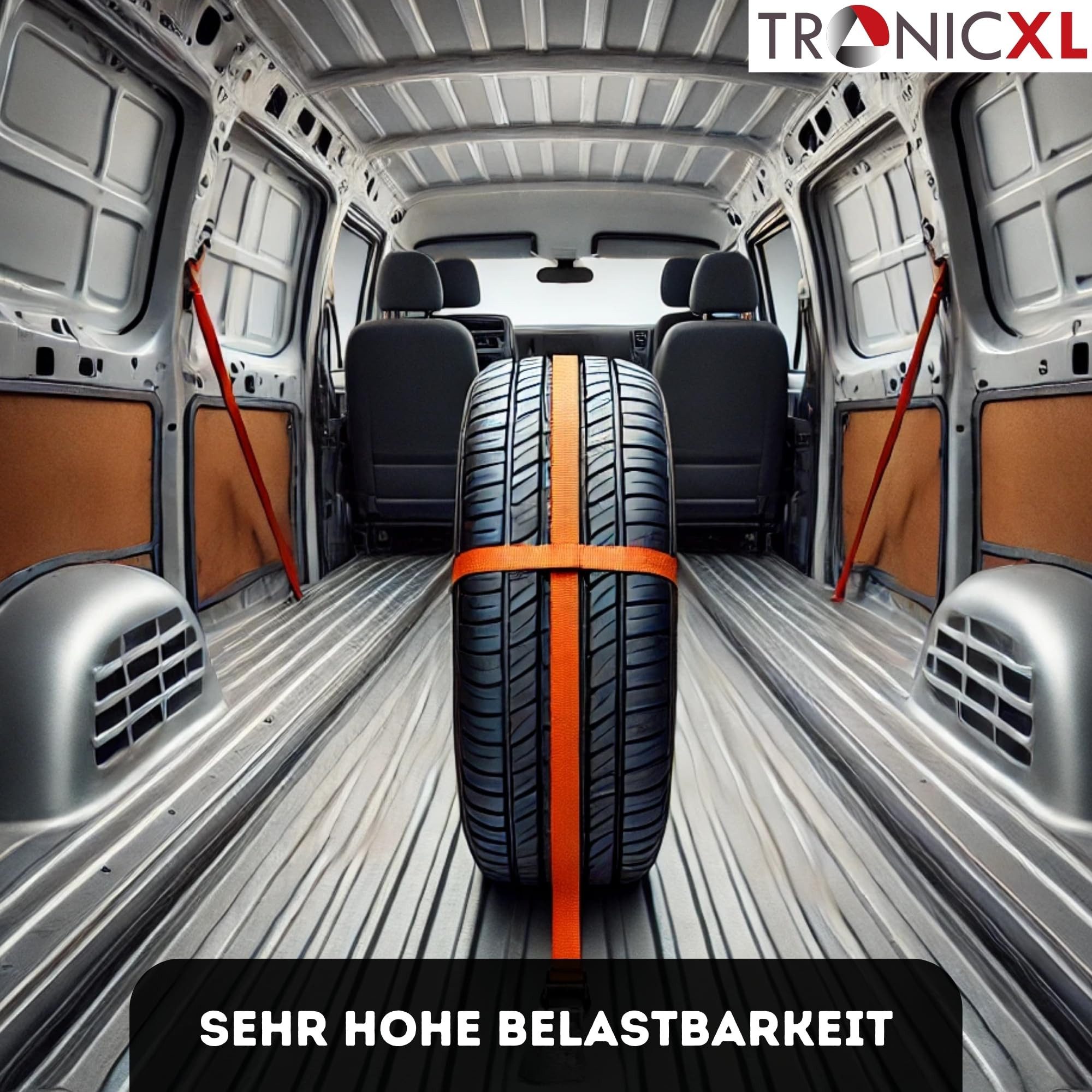 TronicXL Öse 4 Zurrösen 4 Platten kompatibel mit VW T5 T6 T6.1 Ladungssicherung