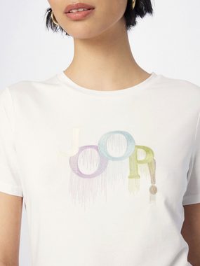 JOOP! T-Shirt (1-tlg) Drapiert/gerafft, Stickerei