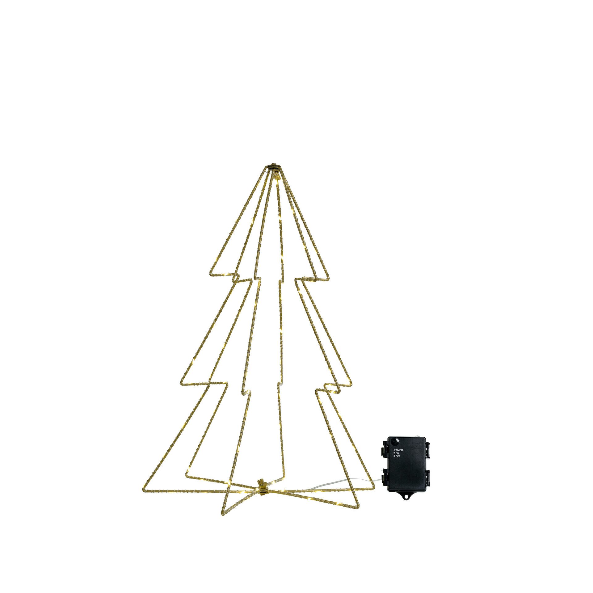 Christmas United Künstlicher Weihnachtsbaum Moderner 6-seitiger LED-Weihnachtsbaum für Innen und Außen Christmas, Künstlicher Drahtbaum