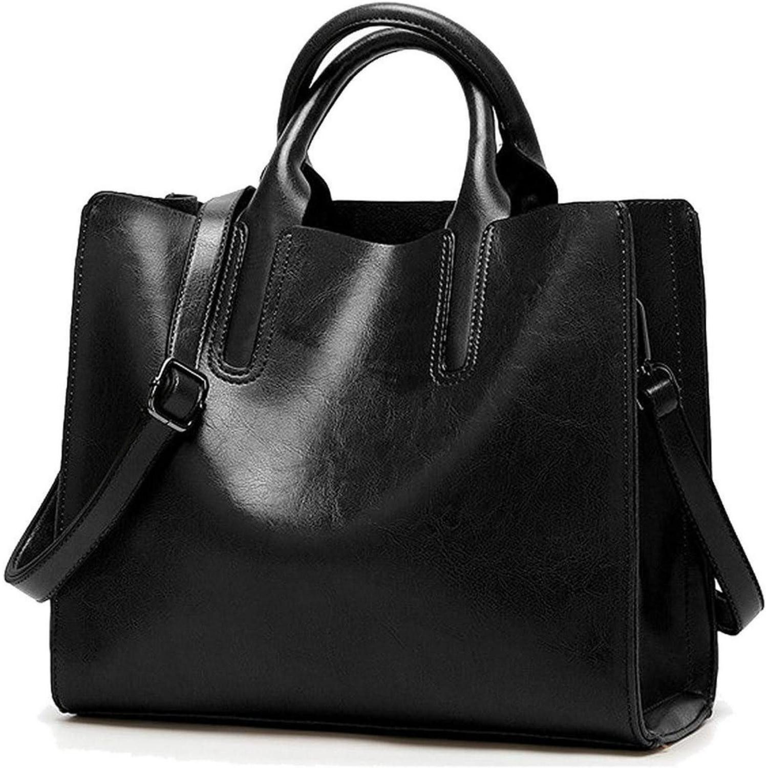 Shopper Damen Shopper PU-Leder Schultertasche Umhängetasche Handtasche EINWEG