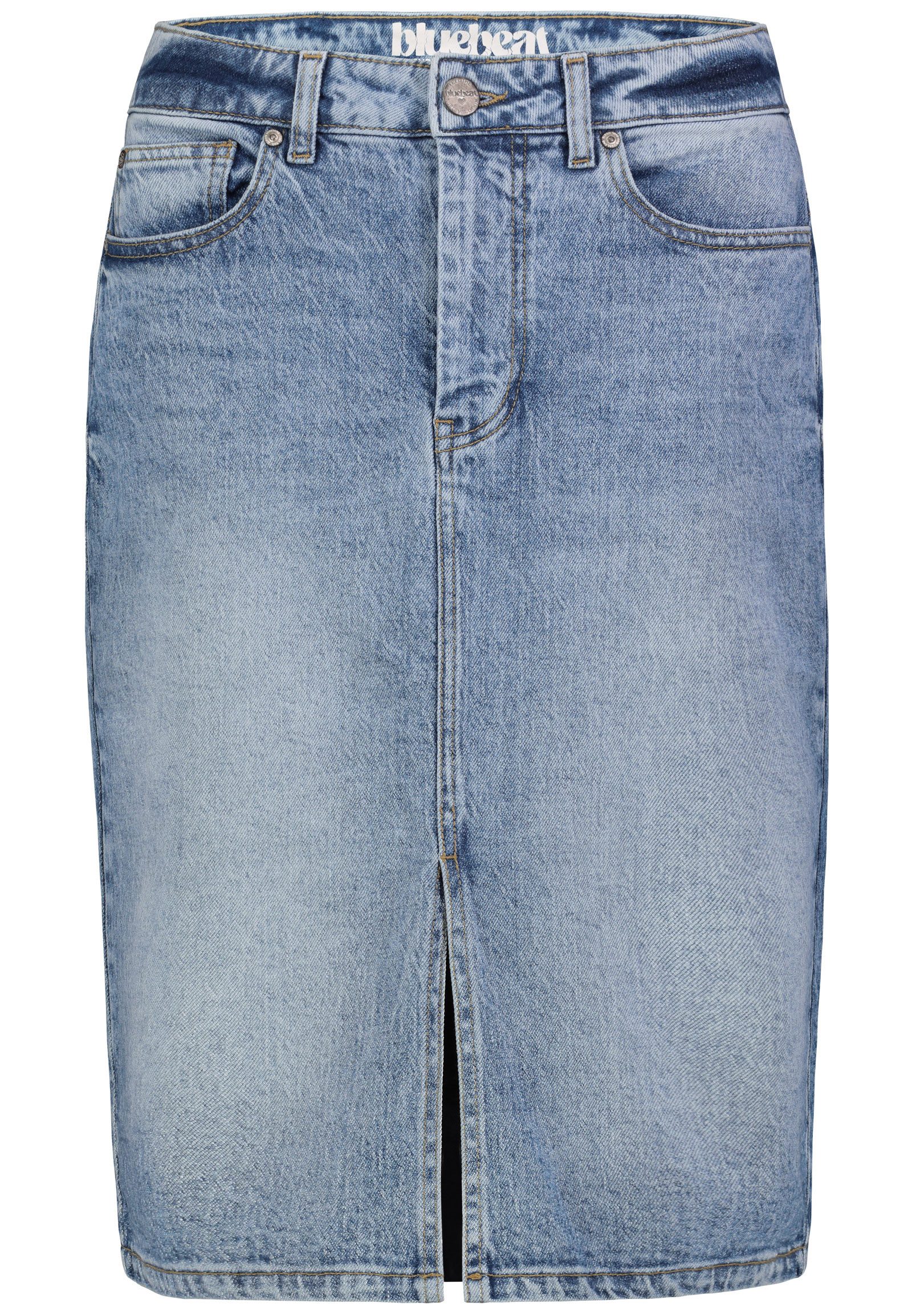 SUBLEVEL Jeansrock Damen Maxi Midi Mini Rock langer Schnitt Denim Stretch günstig online kaufen