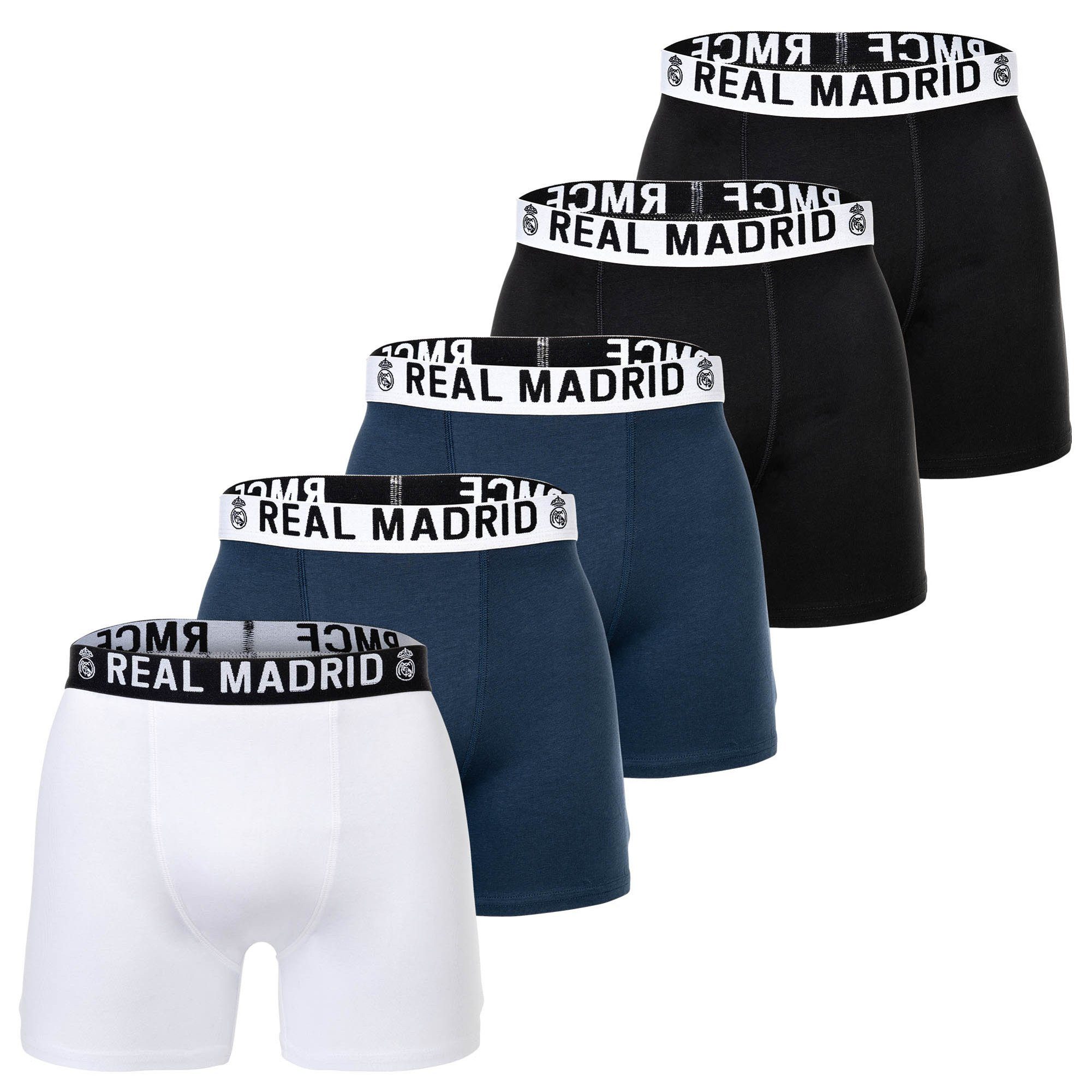 Real Madrid Boxer Jungen Boxershort 5er Pack Baumwolle (Packung, 5er Pack)