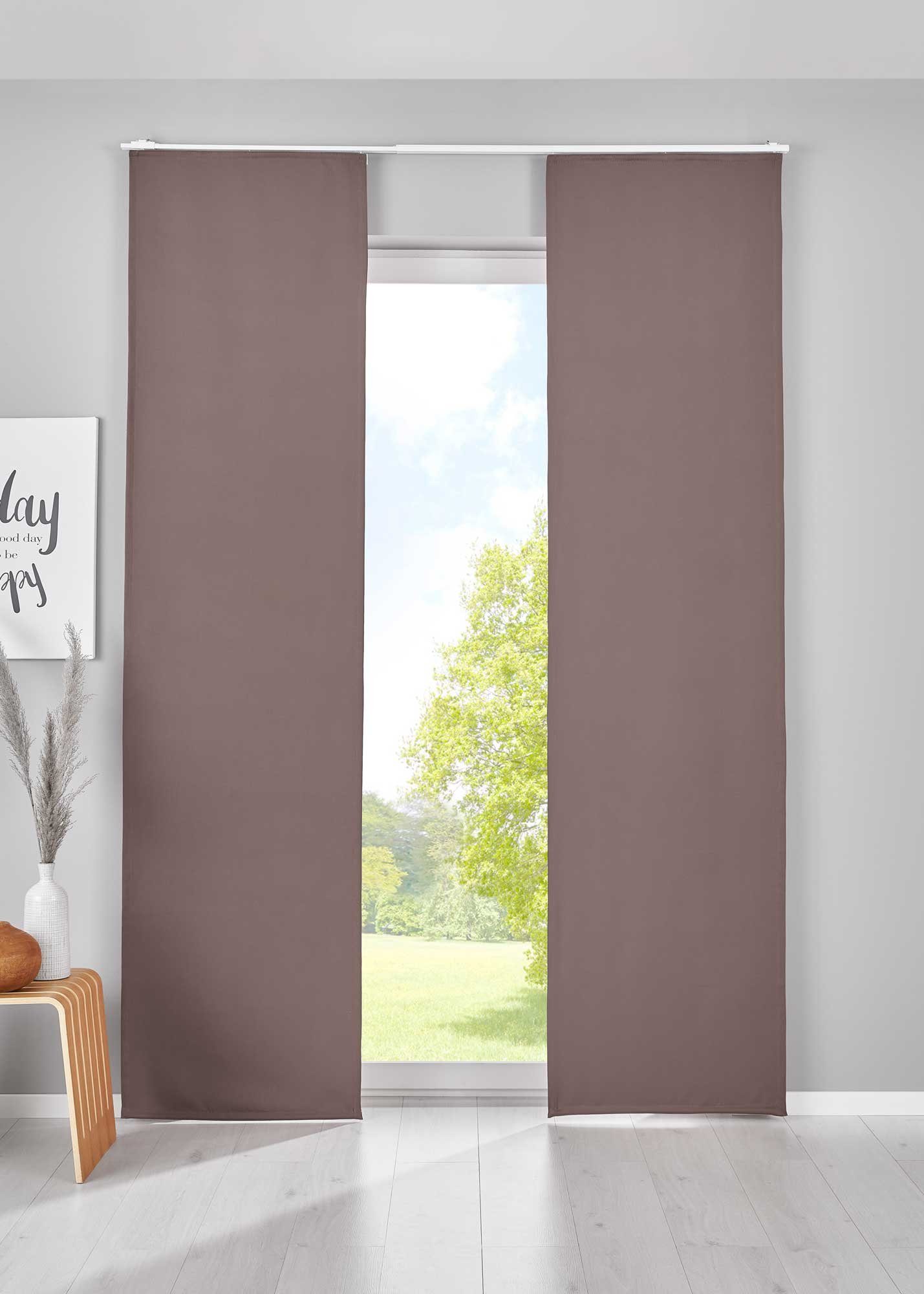 Gardinenbox Schiebegardine (2 St), Paneelwagen, verdunkelnd, Verdunkelung S günstig online kaufen