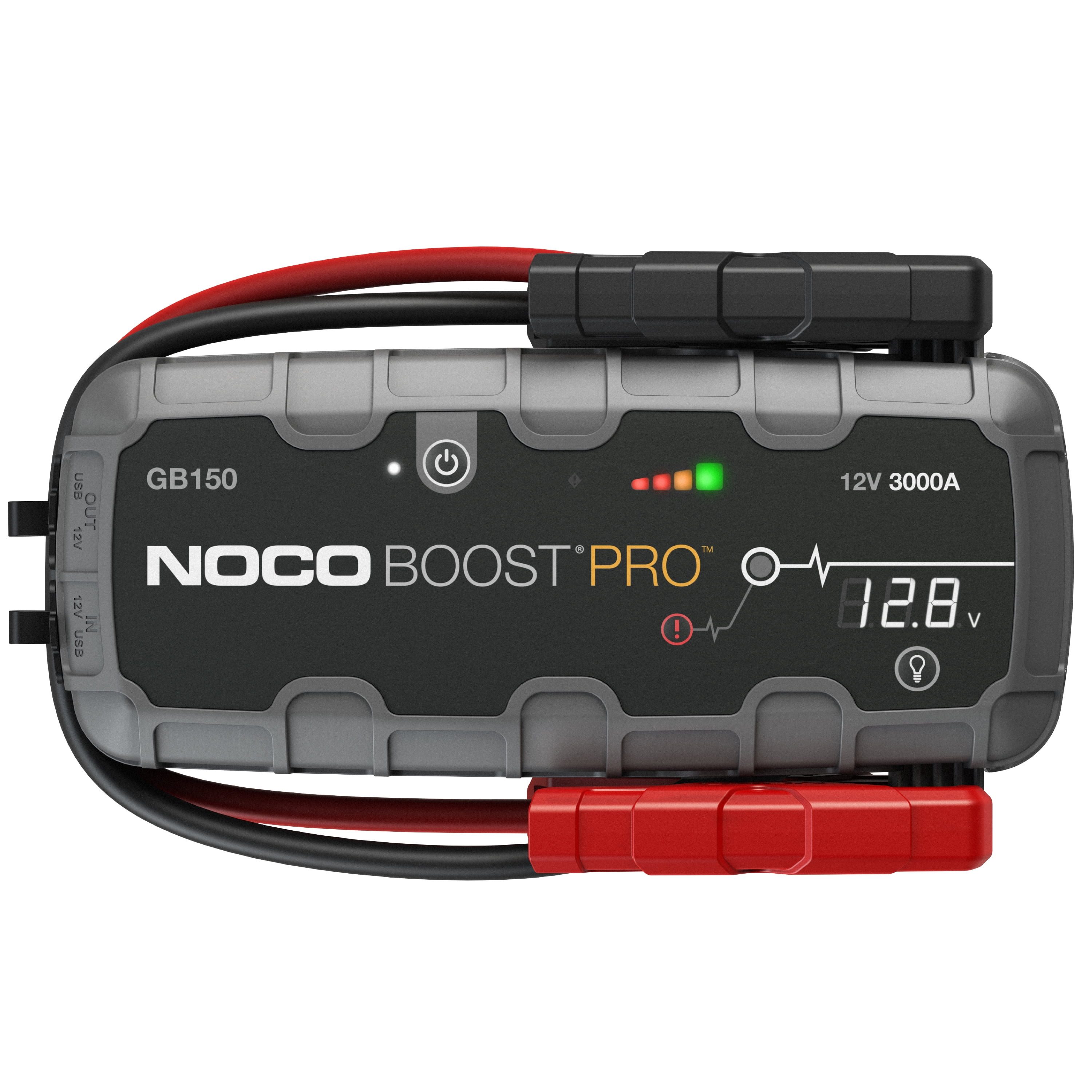 Noco Starthilfegerät Boost GB150 3000A Starthilfegerät (12 V, 1 St), UltraSafe, tragbar, Lithium, LED-Taschenlampe, USB-Powerbank