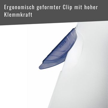 LEITZ Schulheft ColorClip Magic Hefter, für bis zu 30 Blätter (80 g/m), drehbarer Clip-Verschluss