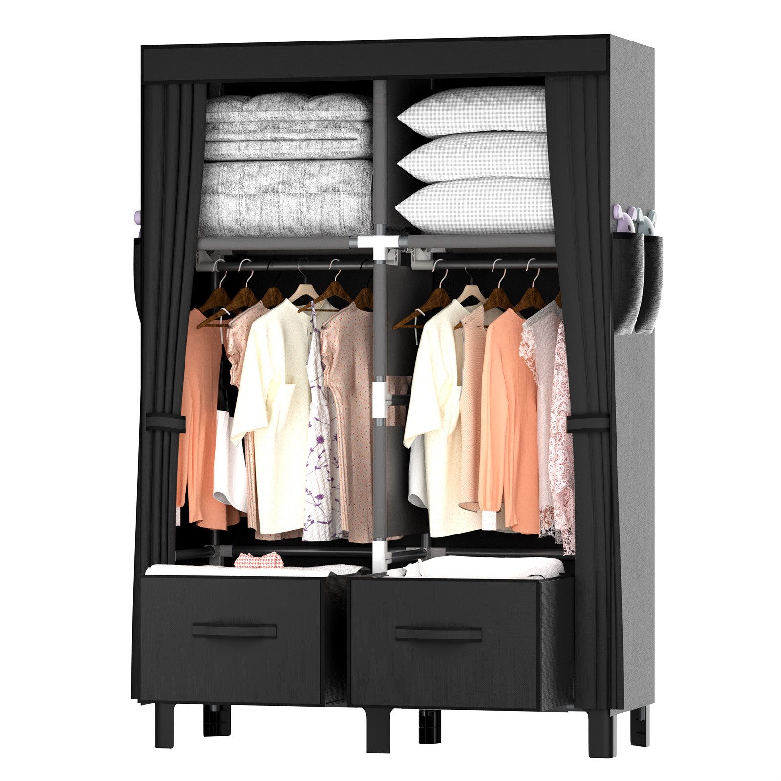 loefme Kleiderschrank Kleiderschrank Faltschrank Stoffschrank Schrank günstig online kaufen