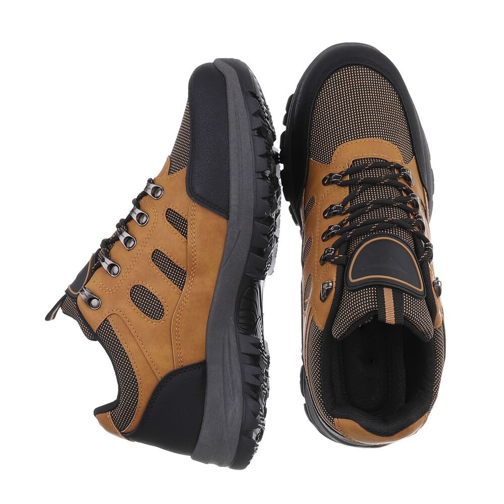 Coolwalk Herren Schnürschuhe Outdoor Stiefelette (87284686) Flach Boots in Camel – Bild 2 von 4