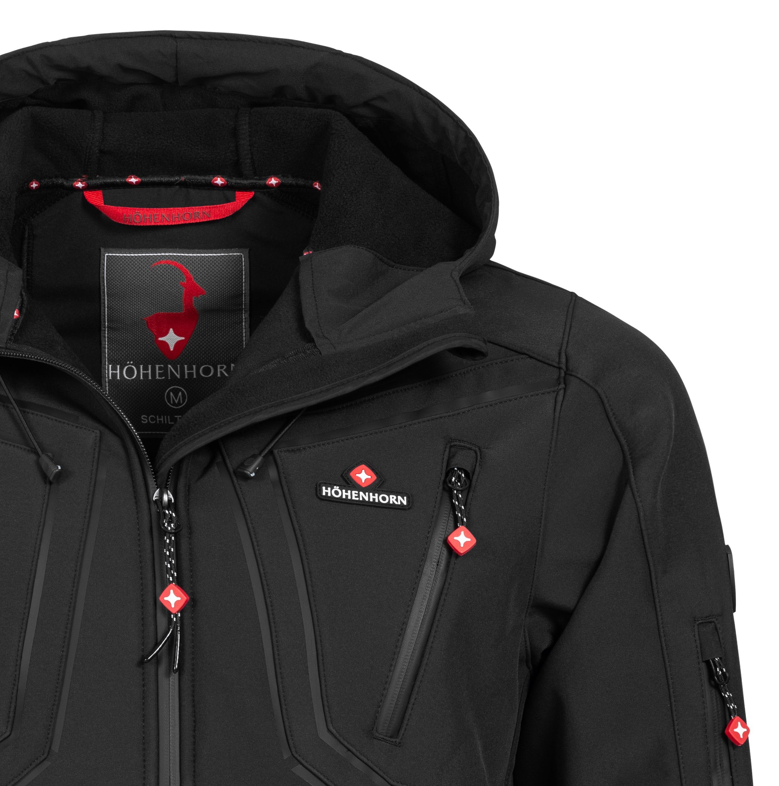 Höhenhorn Softshelljacke Schilthorn Herren Softshell Jacke für Männer Outdoor Funktionsjacke Microfleece-Innenfutter, Atmungsaktiv, Wasserdicht